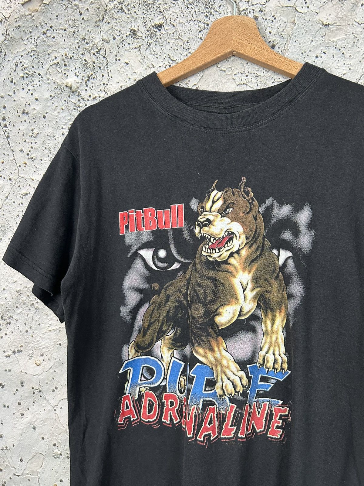 Vintage Vintage Pitbull Dog Graphic Tee Rap Skate Rock Hardcore Size US M / EU 48-50 / 2 - 3 Thumbnail