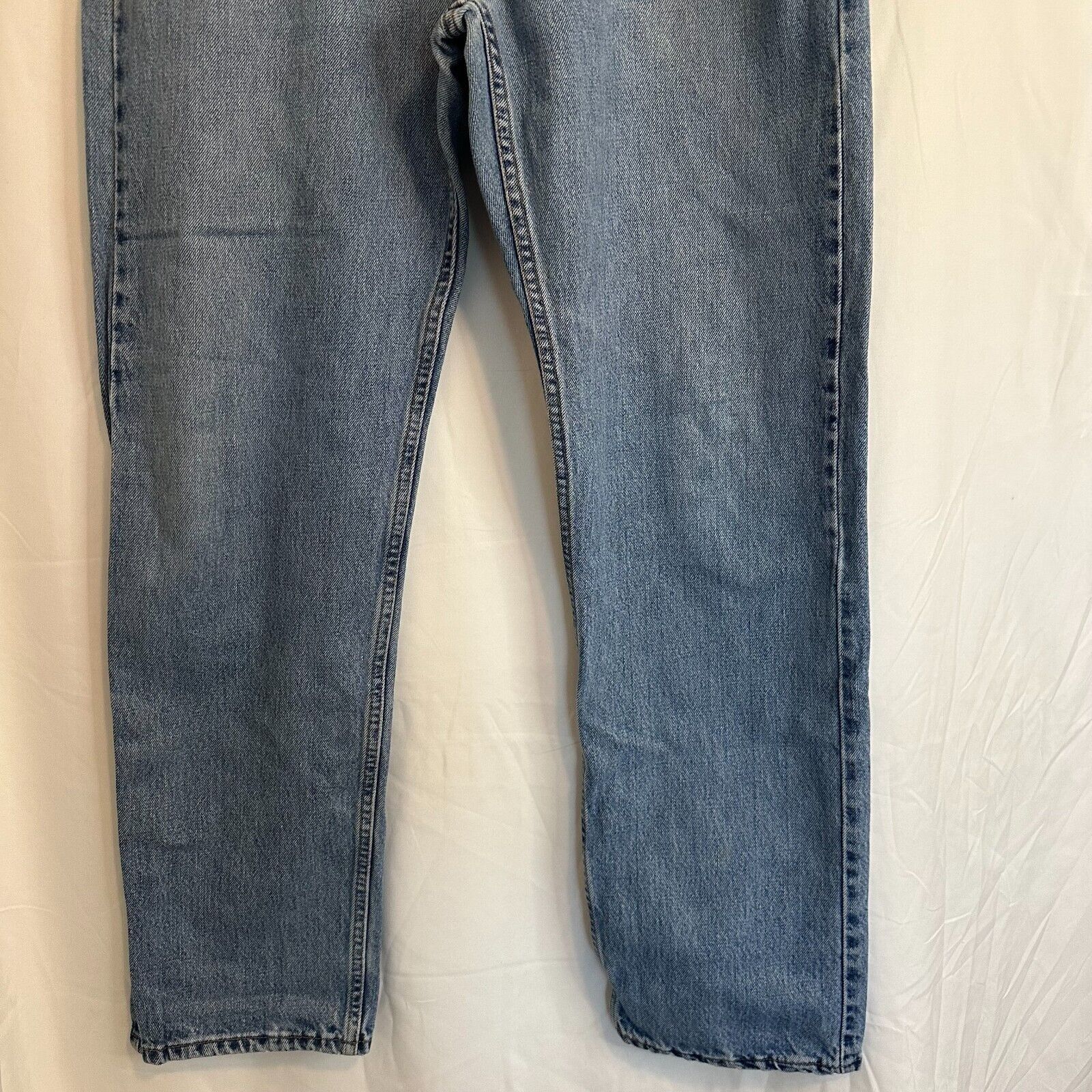 Levi's Levis 505 Straight Leg 36x32 Blue Jeans Mild Distress 90sVTG Size US 36 / EU 52 - 11 Thumbnail