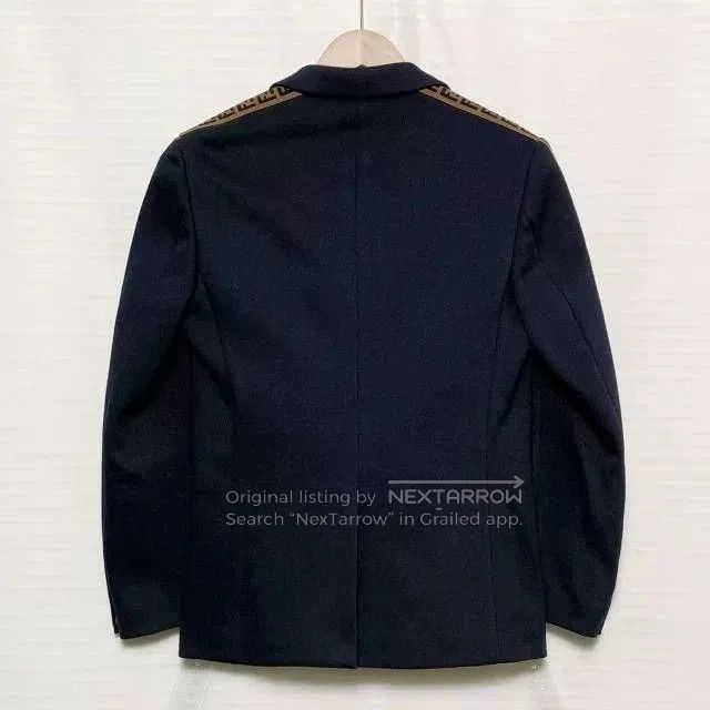 Fendi Fendi Black Side FF Logo Blazer. Size US M / EU 48-50 / 2 - 2 Thumbnail