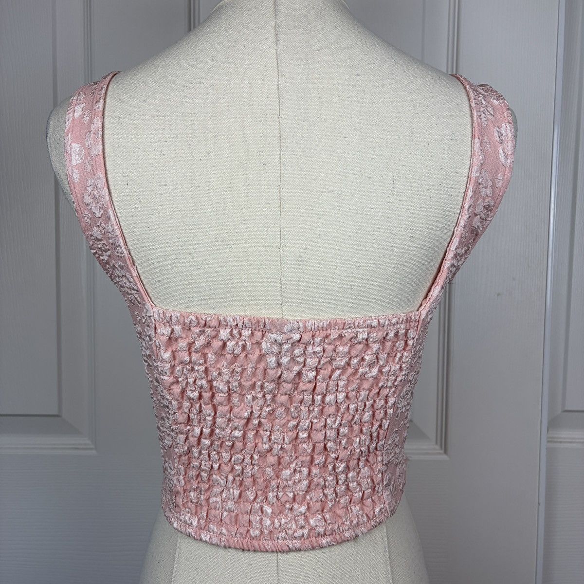 Other Wild fable light pink floral corset tank Size XS / US 0-2 / IT 36-38 - 2 Thumbnail