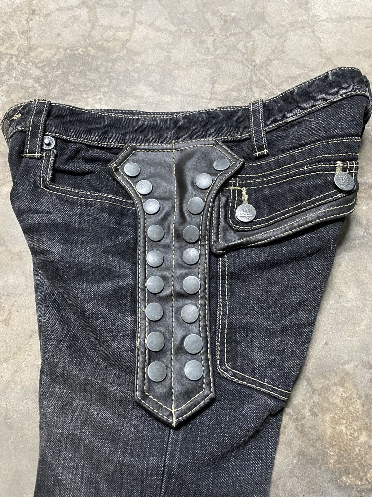 Japanese Brand × Tornado Mart Japan Flare Jeans Skull Punk Army of NO! #3 Size US 32 / EU 48 - 17 Thumbnail