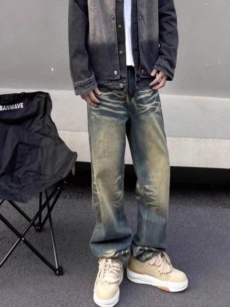 Japanese Brand × Jean Vintage Washed Blue Straight Leg Jeans Size US 32 / EU 48 - 1 Thumbnail