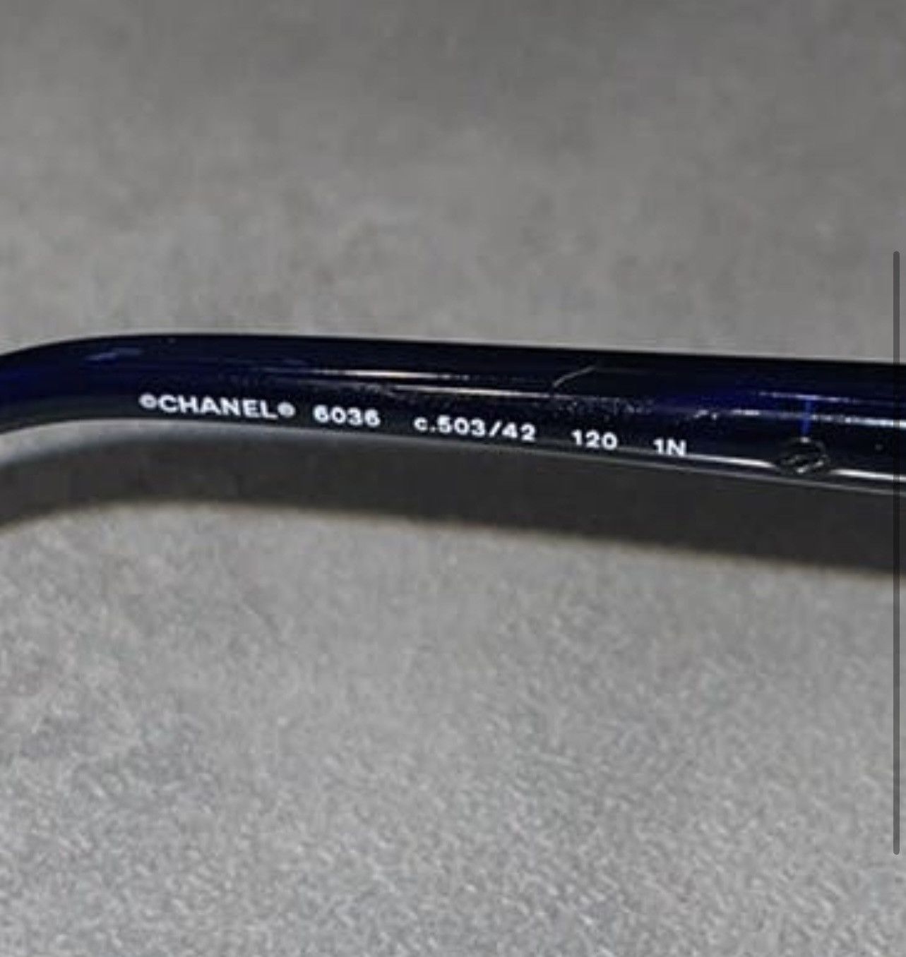 Chanel Chanel 6036 C.503/42 Dark Blue Shield Sunglasses Size ONE SIZE - 14 Thumbnail