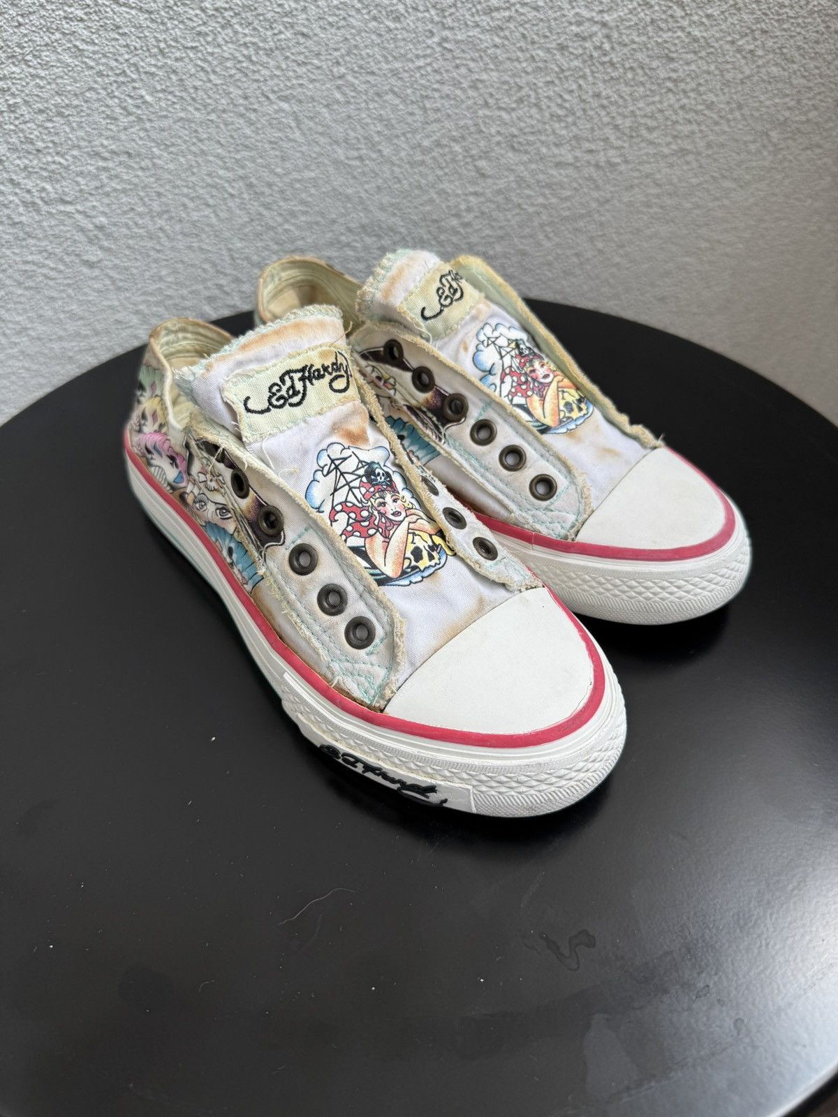 Ed Hardy Ed Hardy Sneakers Tattoo Print Slip-On Size US 6 / IT 36 - 9 Thumbnail