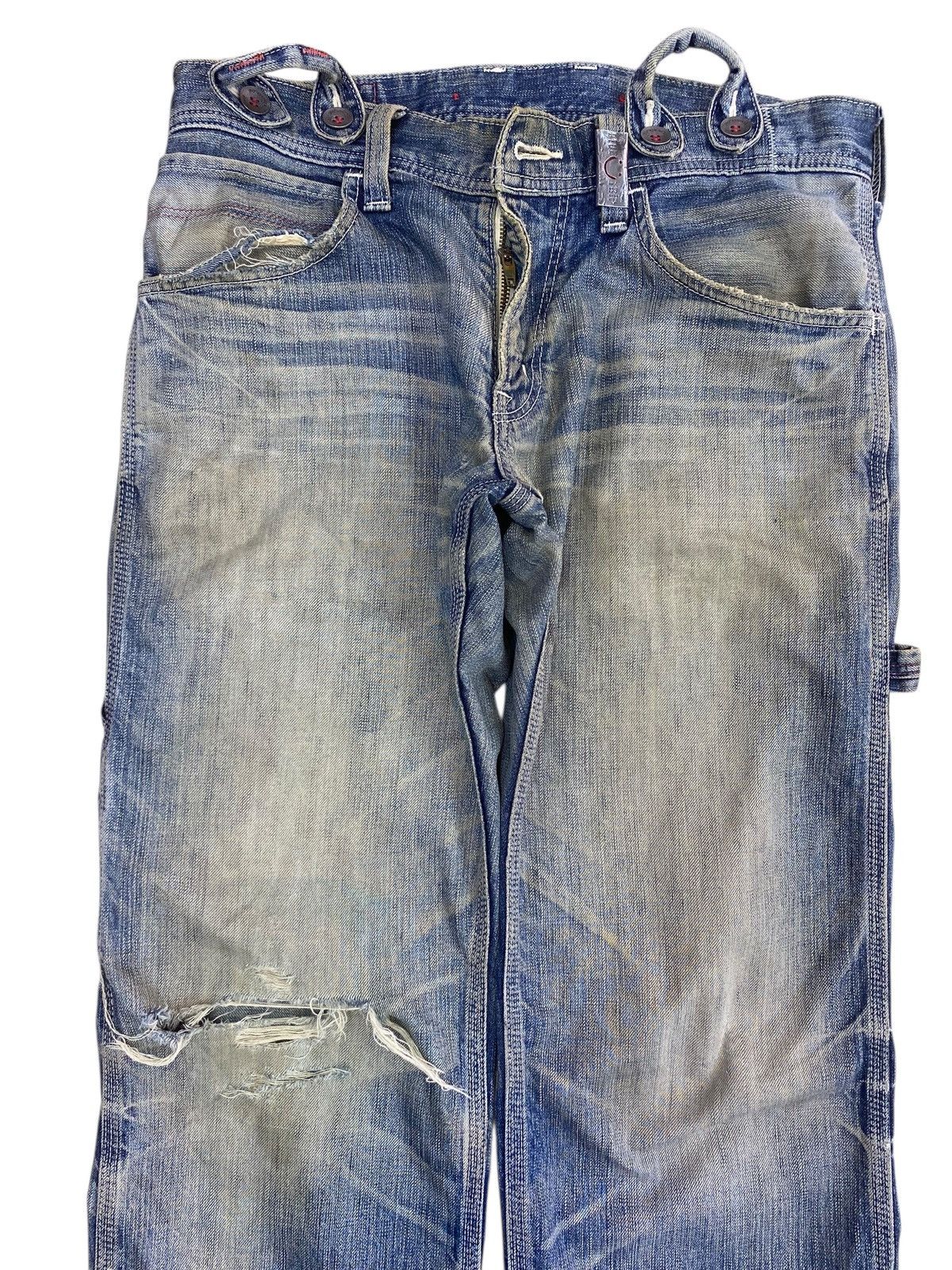 Edwin Edwin Carpenter Buckle Back Style Loose Jeans Size US 32 / EU 48 - 2 Thumbnail