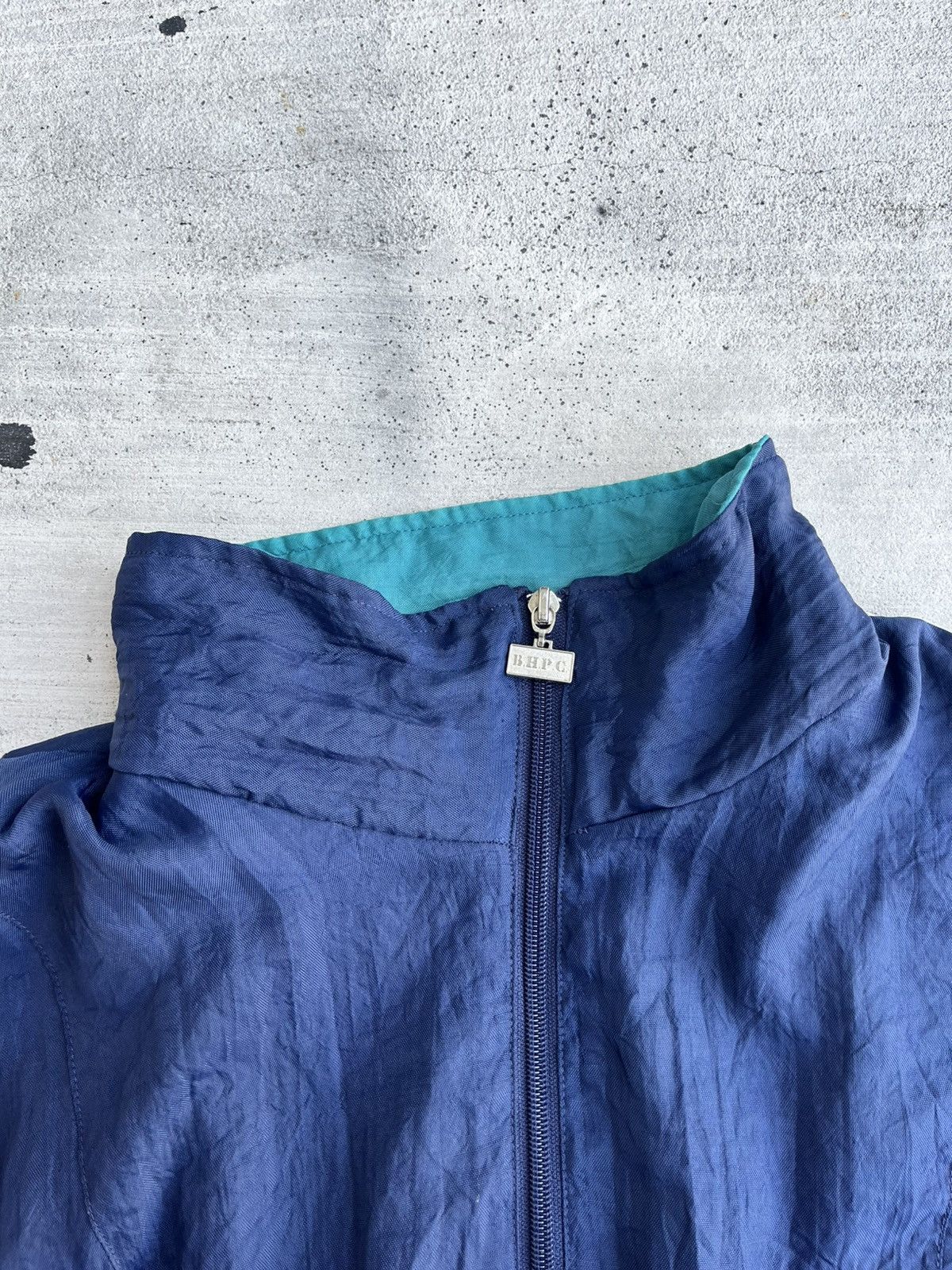 Beverly Hills Polo Club × Vintage Polo BHPC 90s Windbreaker Jacket – Navy/Teal L Size US L / EU 52-54 / 3 - 3 Thumbnail