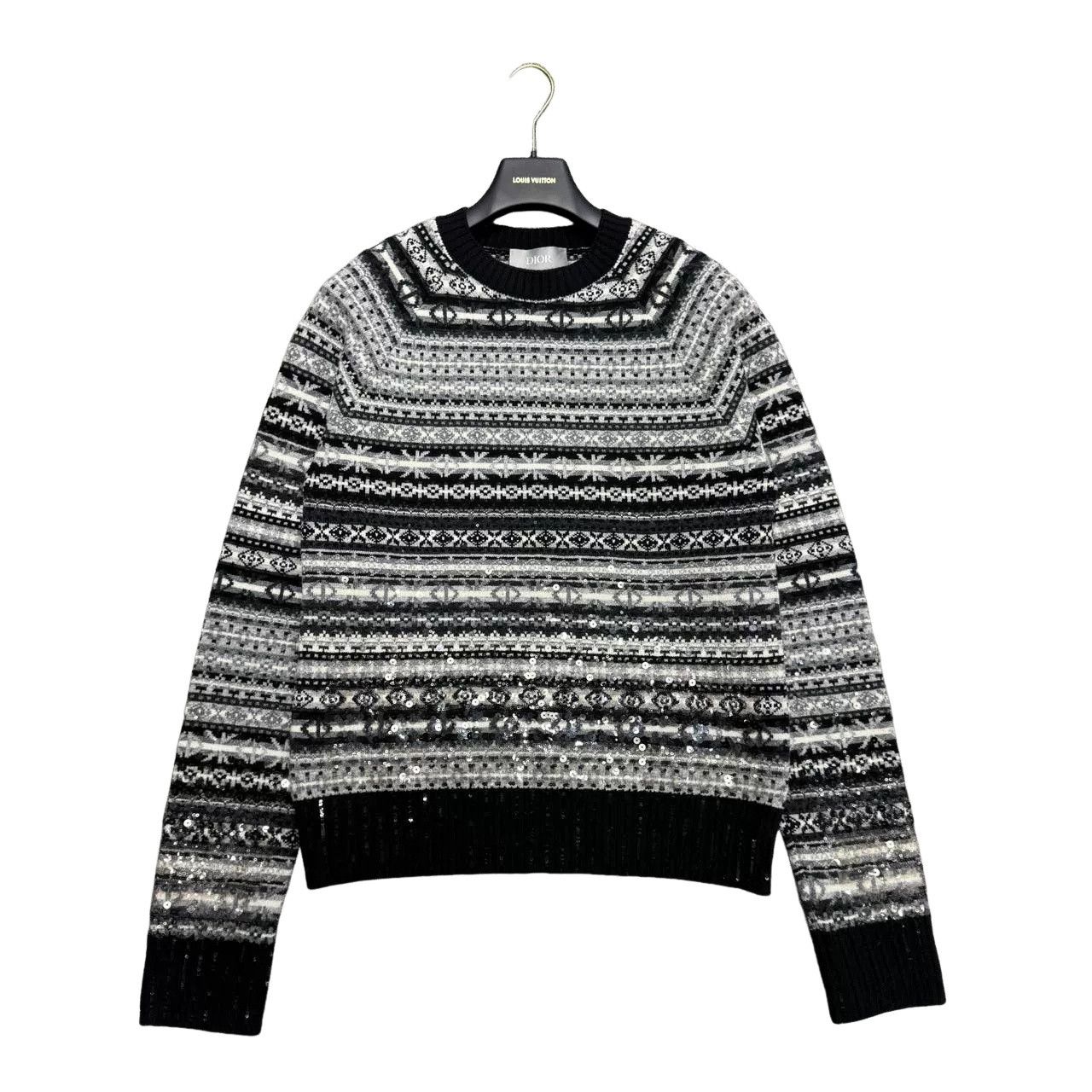 Dior Dior Sequin Pattern Knit Sweater Size M Size US M / EU 48-50 / 2 - 1 Thumbnail