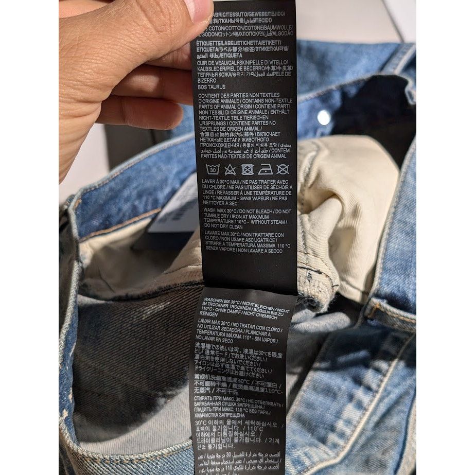 Saint Laurent Paris o1rshd1 Denim Jeans in Blue Size US 33 - 17 Thumbnail