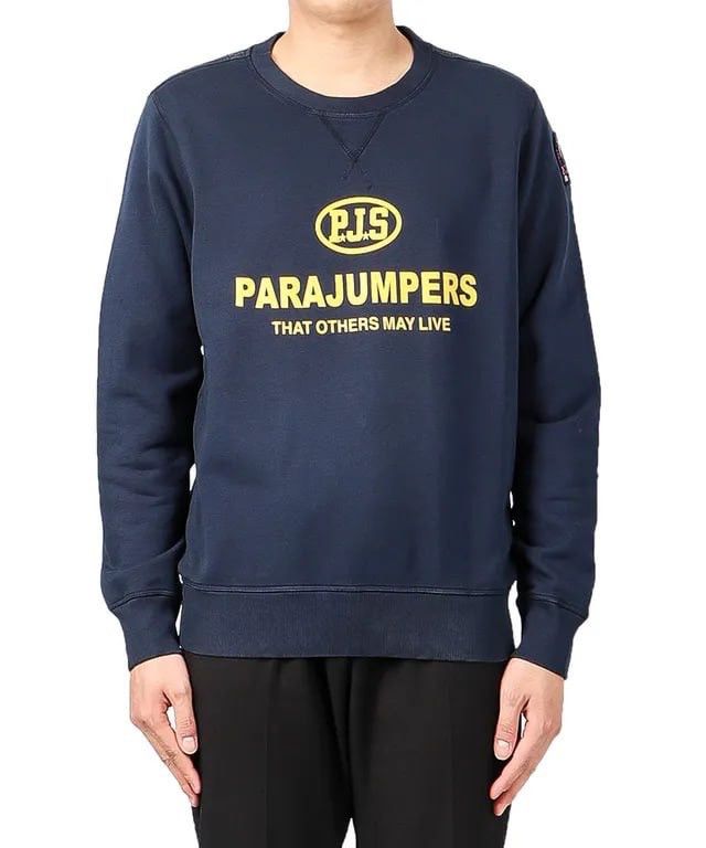 Parajumpers Parajumpers PJS Toml Logo Jumper Navy Crew chek Sweatshirt Size US L / EU 52-54 / 3 - 2 Thumbnail