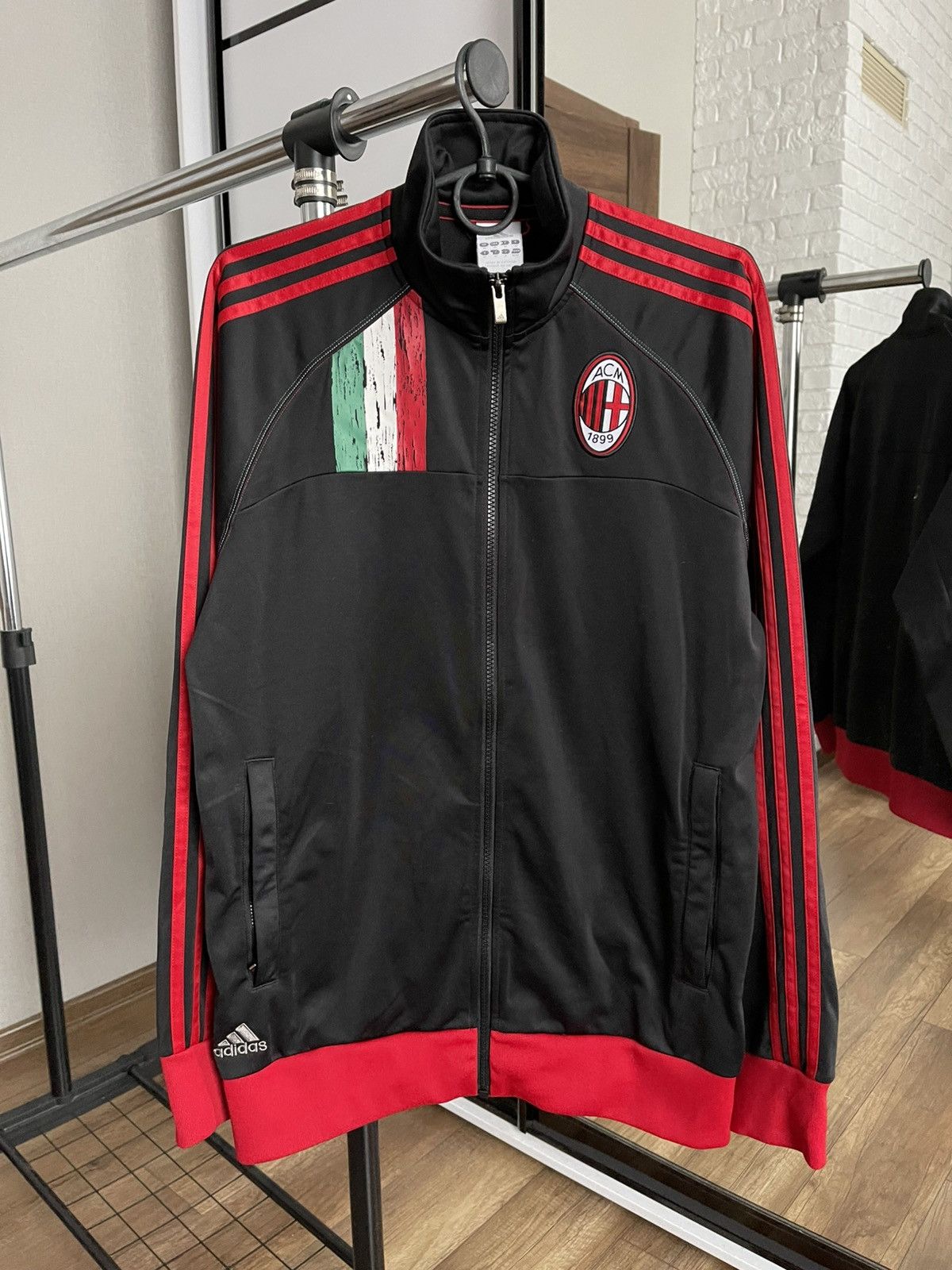 Adidas AC Milan Training Vintage Zip Track Jacket Sweatshirt