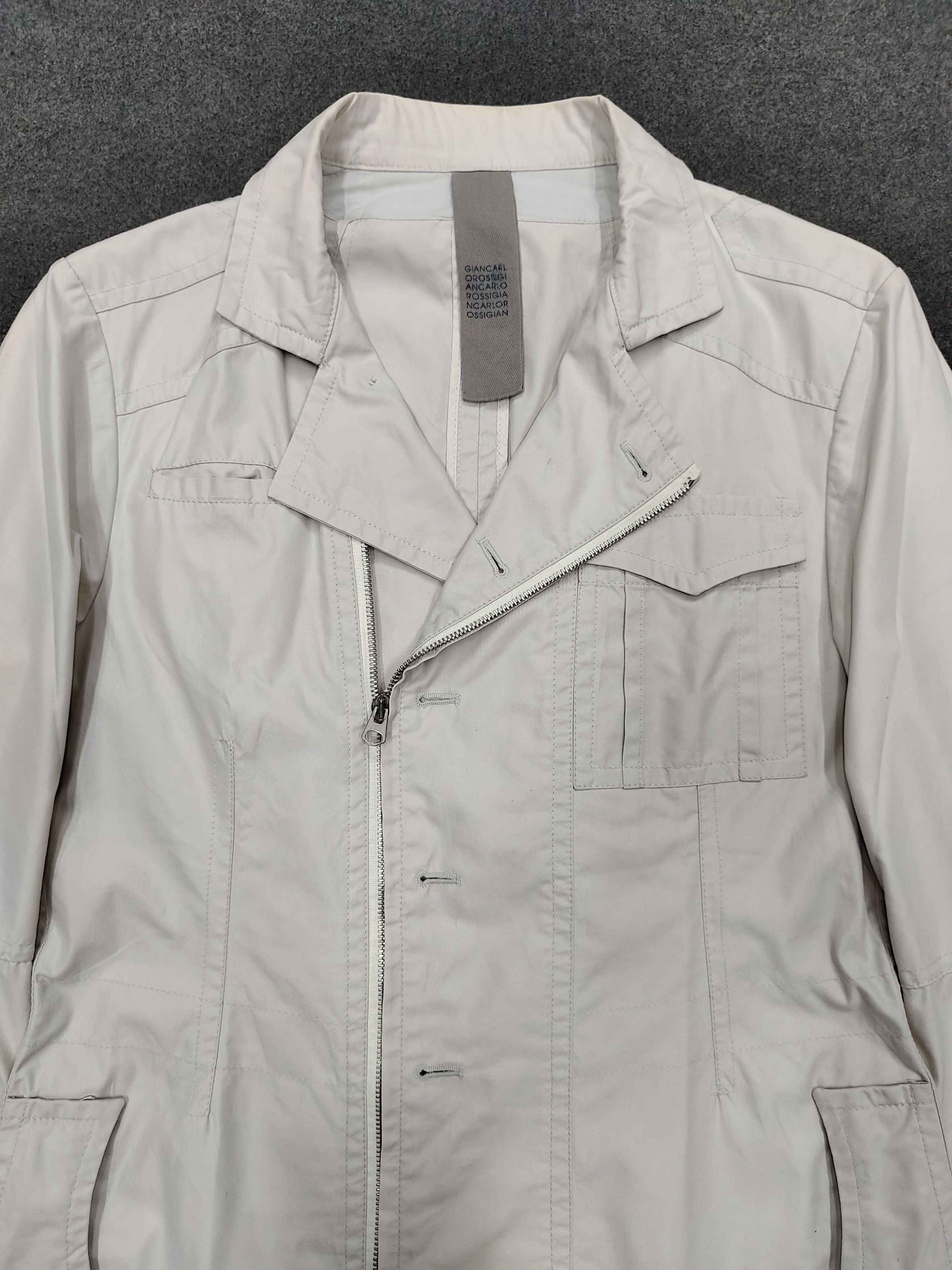 GIAN CARLO ROSSI Gian Carlo Rossi🇮🇹 Asymmetric Minimal Zip Utility Jacket Size US M / EU 48-50 / 2 - 2 Thumbnail