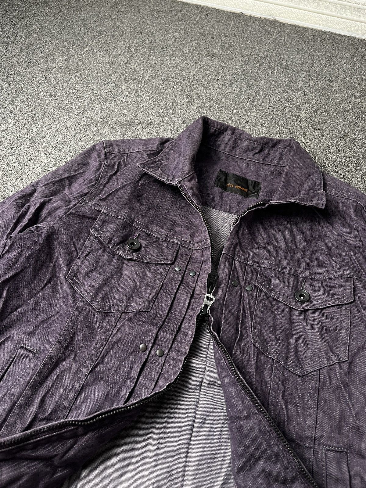 Issey Miyake Tete Homme Issey Miyake Studded Type 2 Denim Jacket Size US M / EU 48-50 / 2 - 5 Thumbnail