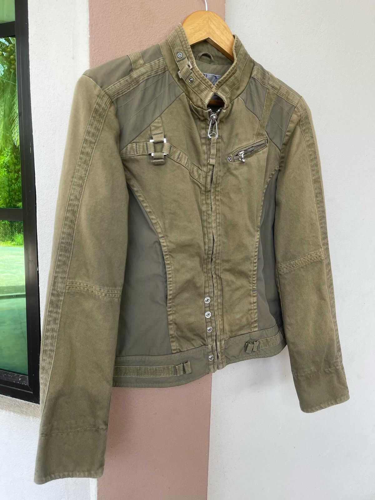 Designer × Diesel × Vintage Spring Summer Wind Diesel Parachute Jacket Size M / US 6-8 / IT 42-44 - 2 Thumbnail
