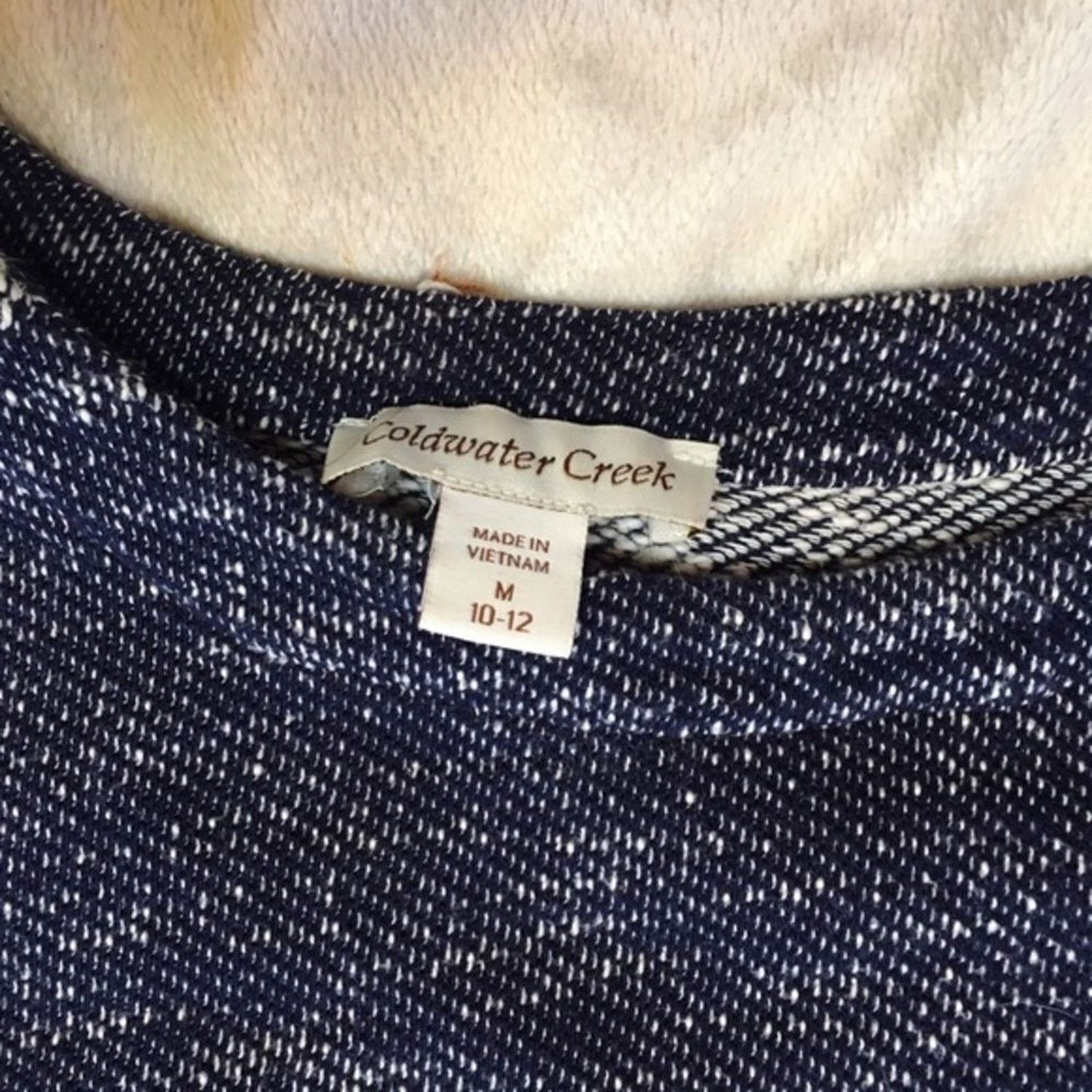 Coldwater Creek Coldwater Creek Blue Baseball Tee Style Sweater | Sz M Size M / US 6-8 / IT 42-44 - 3 Thumbnail