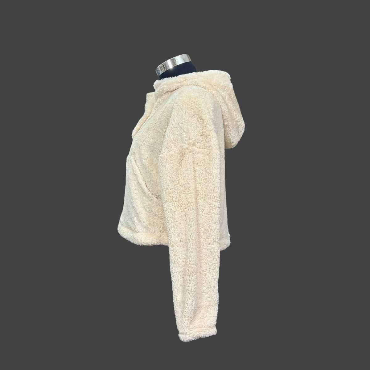 Other Lole Women’s Yana Sherpa Beige Cropped Hoodie Sz L Size L / US 10 / IT 46 - 3 Thumbnail