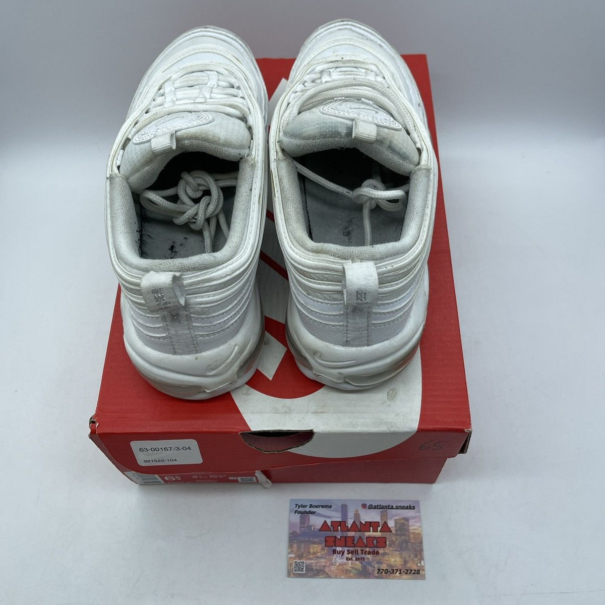 Nike Air max 97 white metallic silver Size US 6.5 / EU 39-40 - 6 Thumbnail