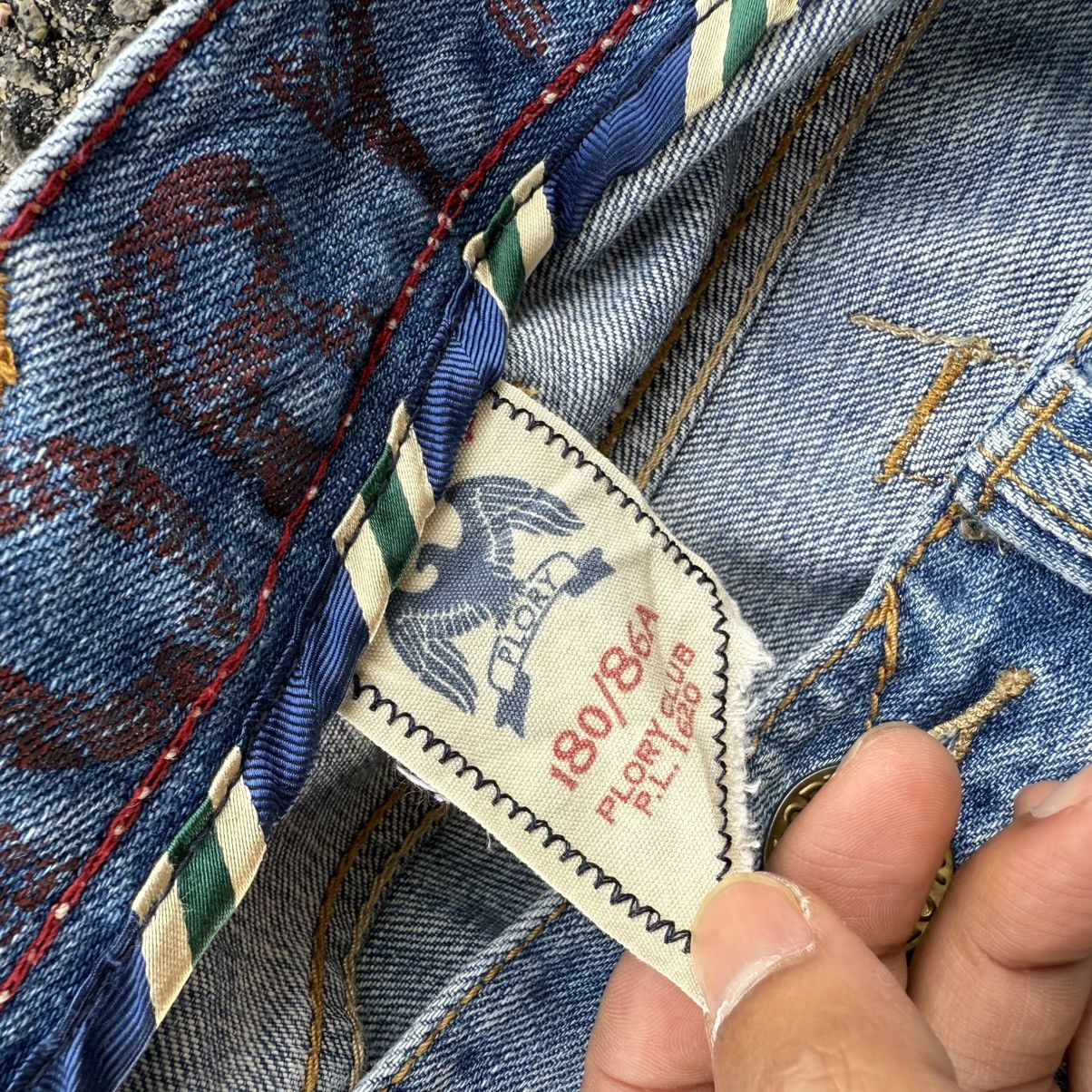 Japanese Brand VINTAGE PLORY CLUB STRAIGHT FADED JEAN DENIM PANTS Size US 34 / EU 50 - 12 Thumbnail
