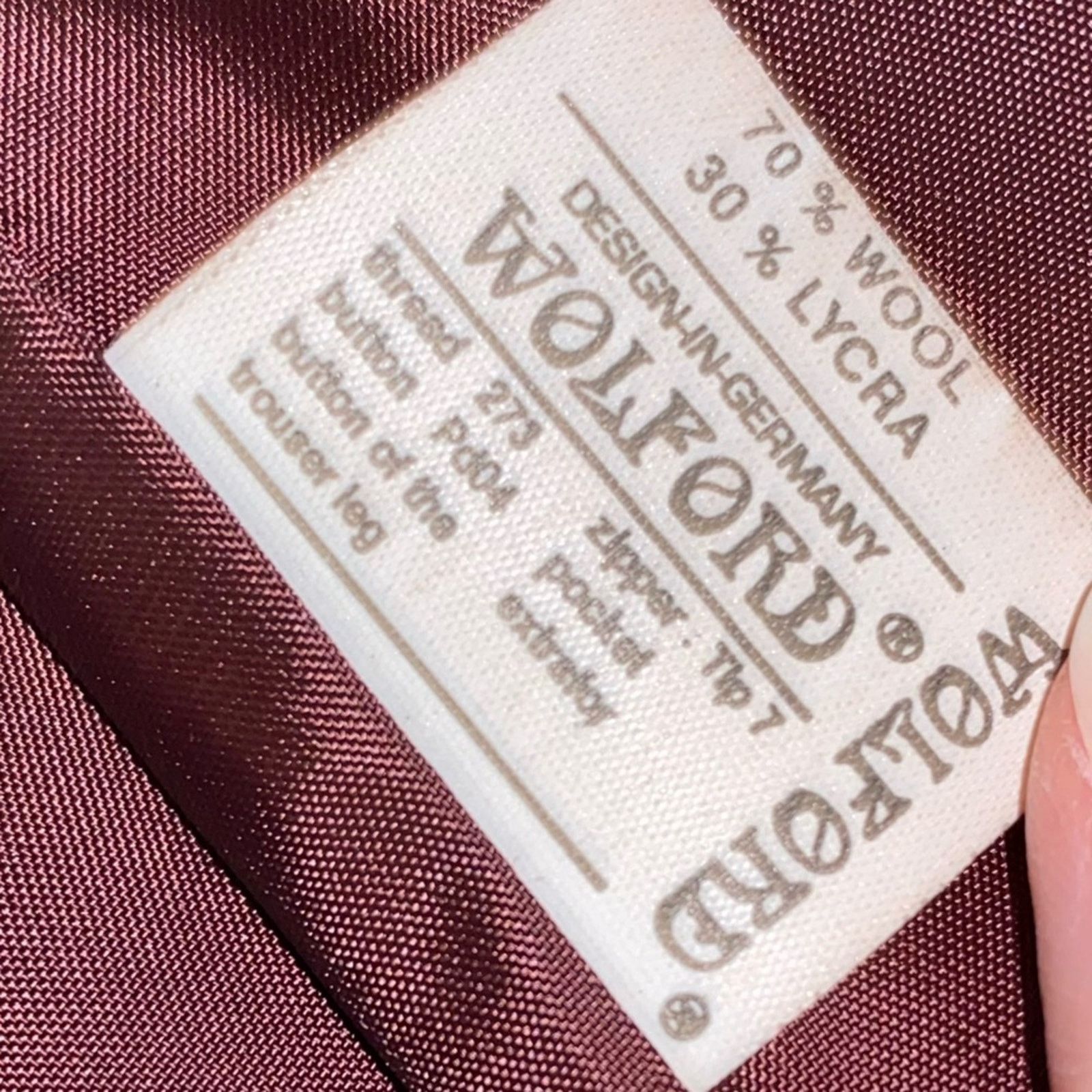 Wolford WOLFORD Germany $700 Burg Pinstripe Women’s Blazer EU40 US 6 Size M / US 6-8 / IT 42-44 - 7 Thumbnail