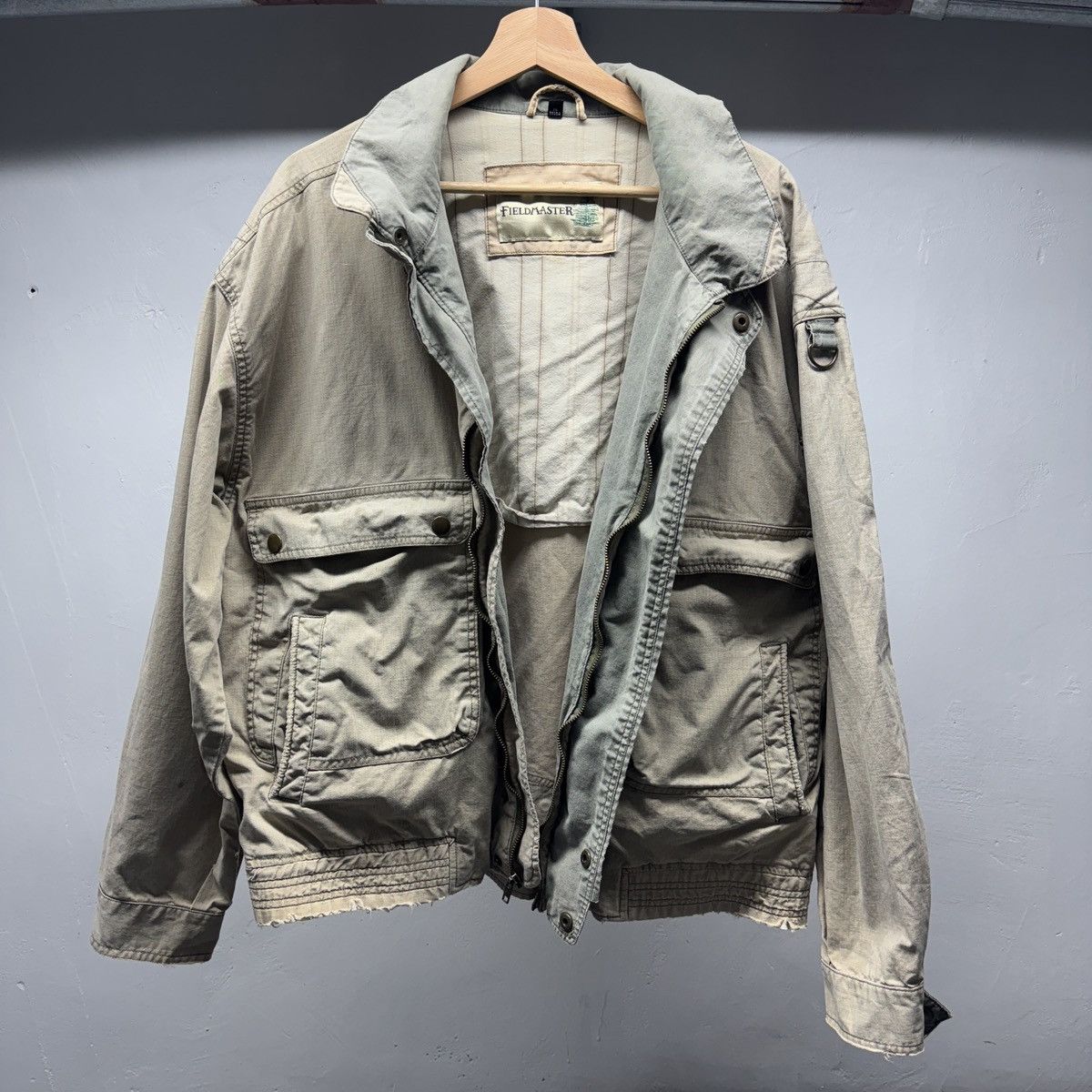 Vintage Thrashed Faded Distressed Field Utility Jacket ERD Grunge Size US L / EU 52-54 / 3 - 1 Thumbnail