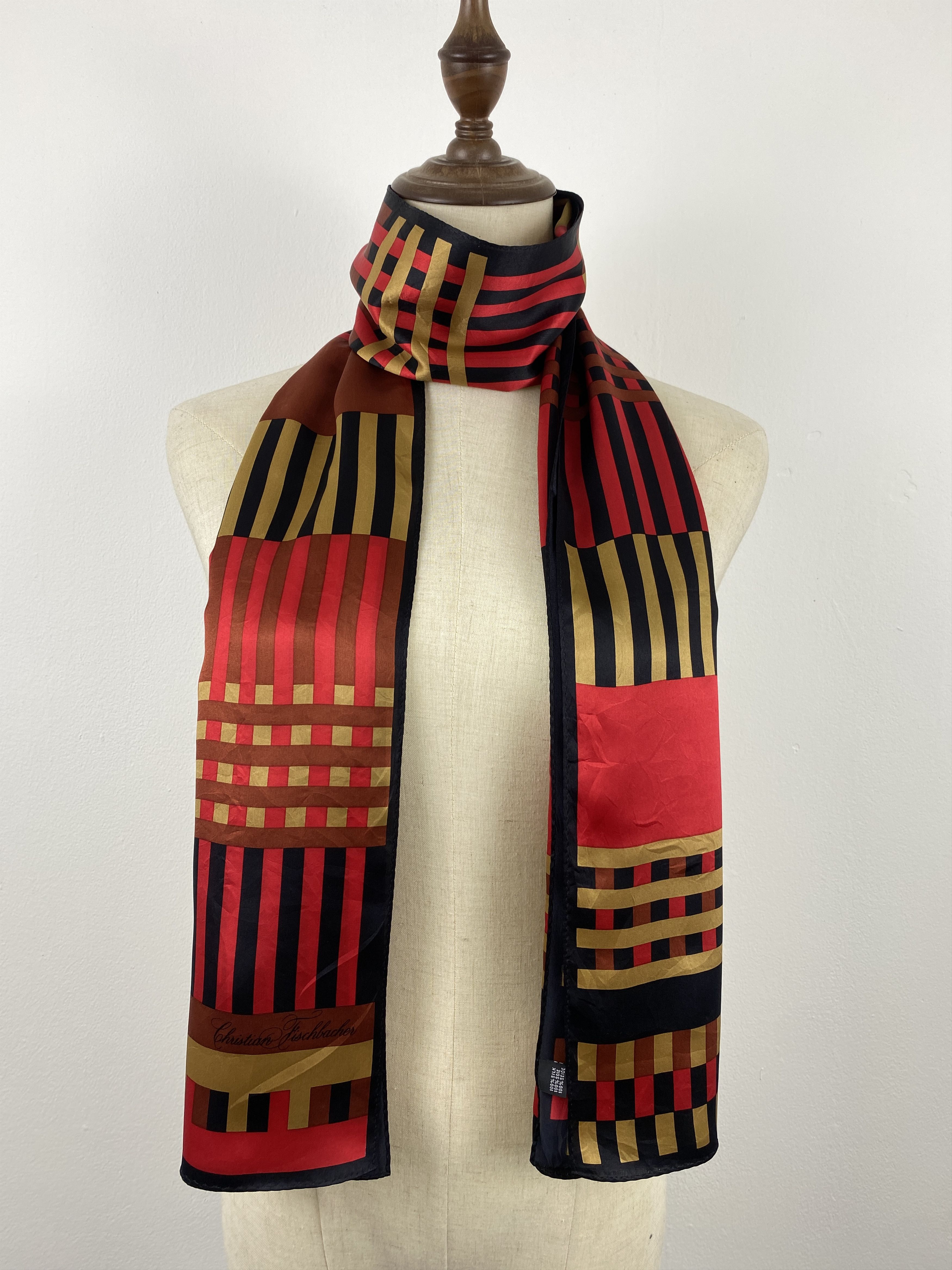 Vintage Vintage Christian Fischbacher Silk Scarf SN0163 Size ONE SIZE - 1 Thumbnail