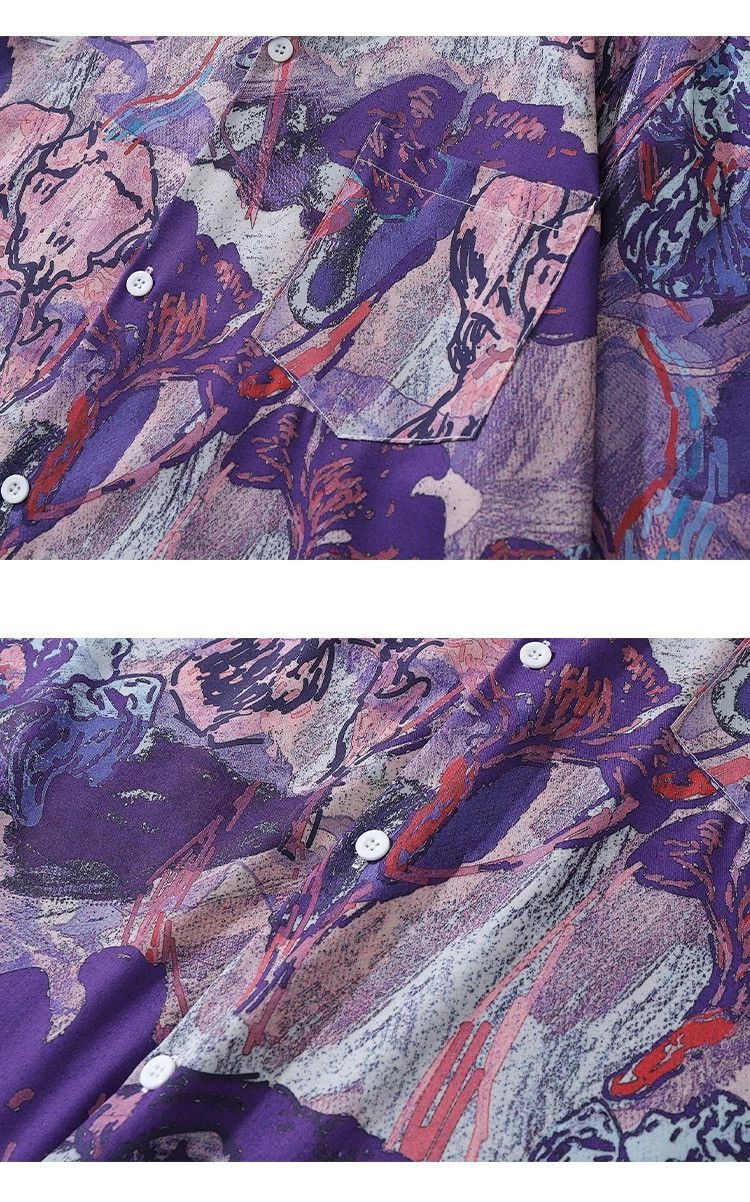 Other Graffiti Oil Painting Button Up Shirt Size US M / EU 48-50 / 2 - 9 Thumbnail