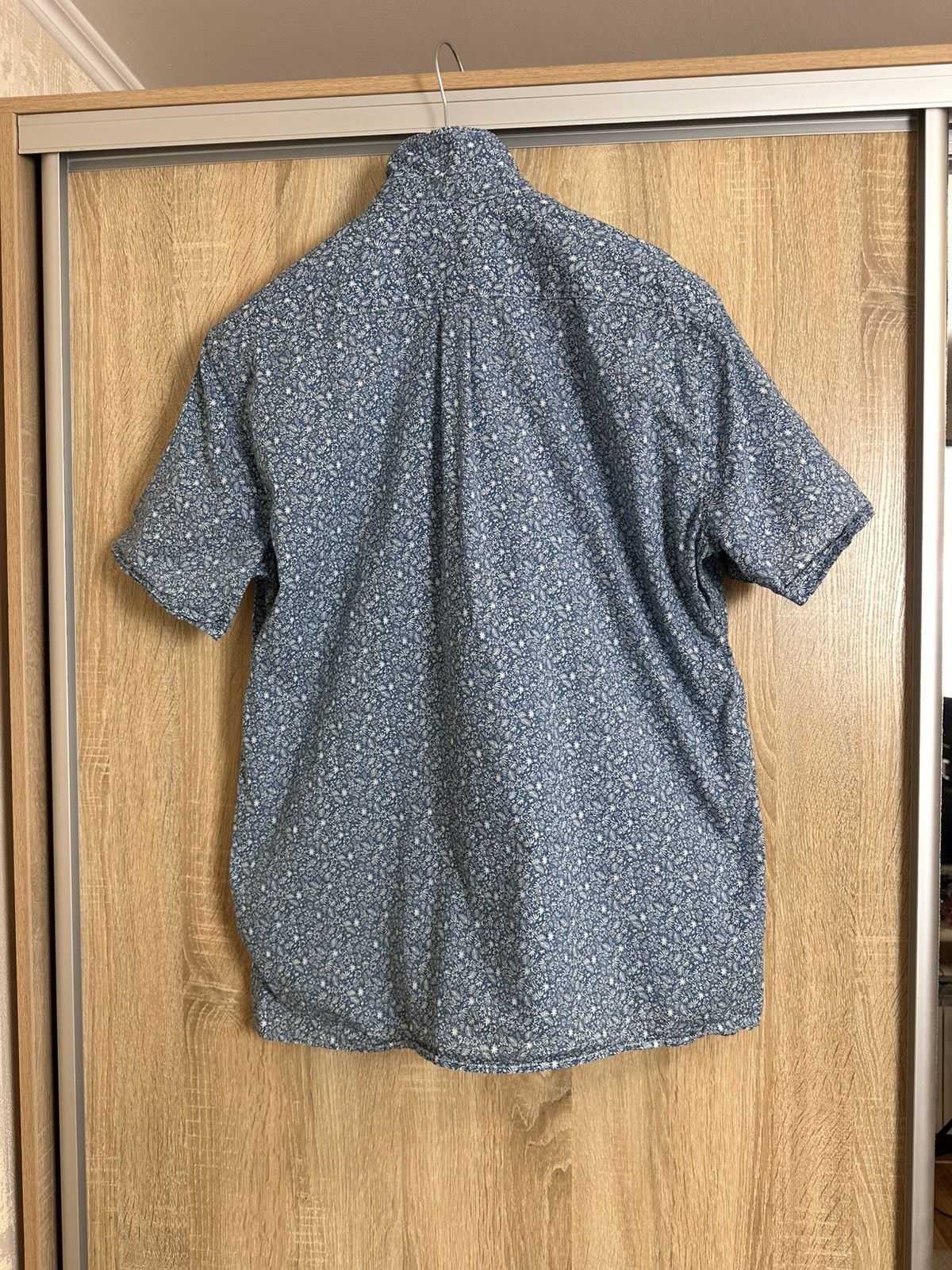 Barbour 🔥 Barbour Floral Print Hawaiian Button Up Shirt Blue Mens Size US M / EU 48-50 / 2 - 8 Thumbnail