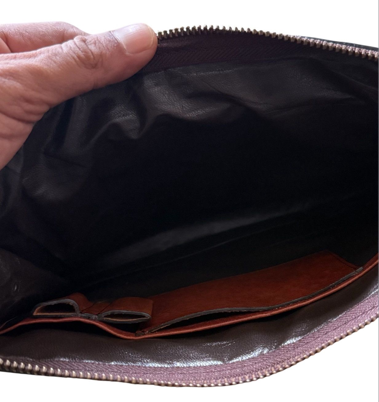 Japanese Brand Lugard G3 Clutch Bag Leather Vintage Size ONE SIZE - 5 Thumbnail