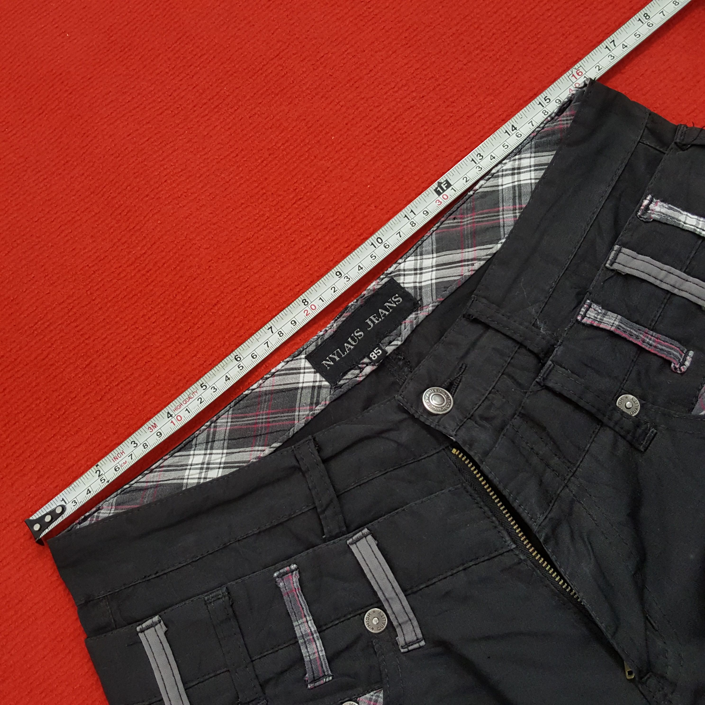 Vintage Nylaus Jeans Double Waist Style Rock Punk Streetwear Pants Size US 32 / EU 48 - 7 Thumbnail