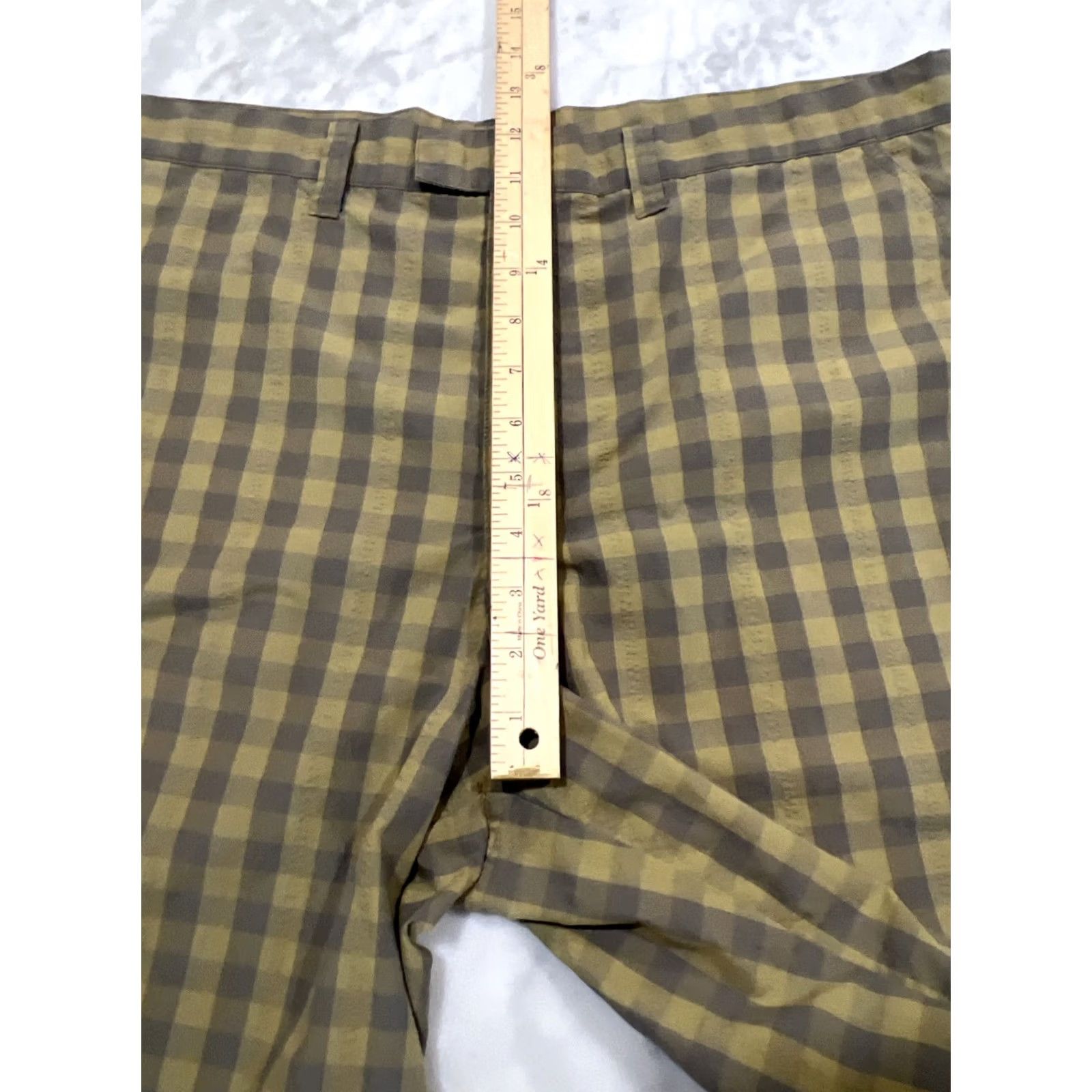 Patagonia Patagonia Shorts Men's 38 Gray Green Seersucker Lightweight Cotton Polyester Size US 34 / EU 50 - 7 Thumbnail