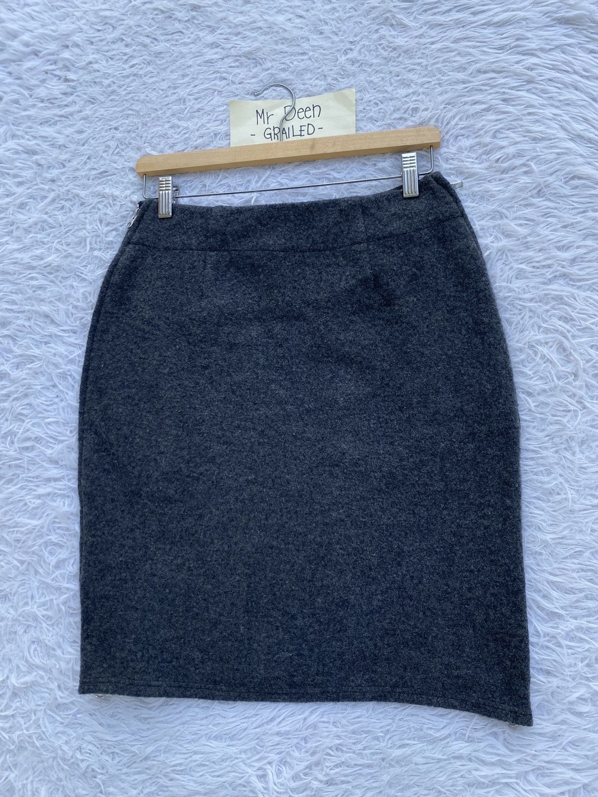 Issey Miyake Rare ZUCCA by Issey Miyake Wool Midi Skirt Size 29" - 21 Thumbnail