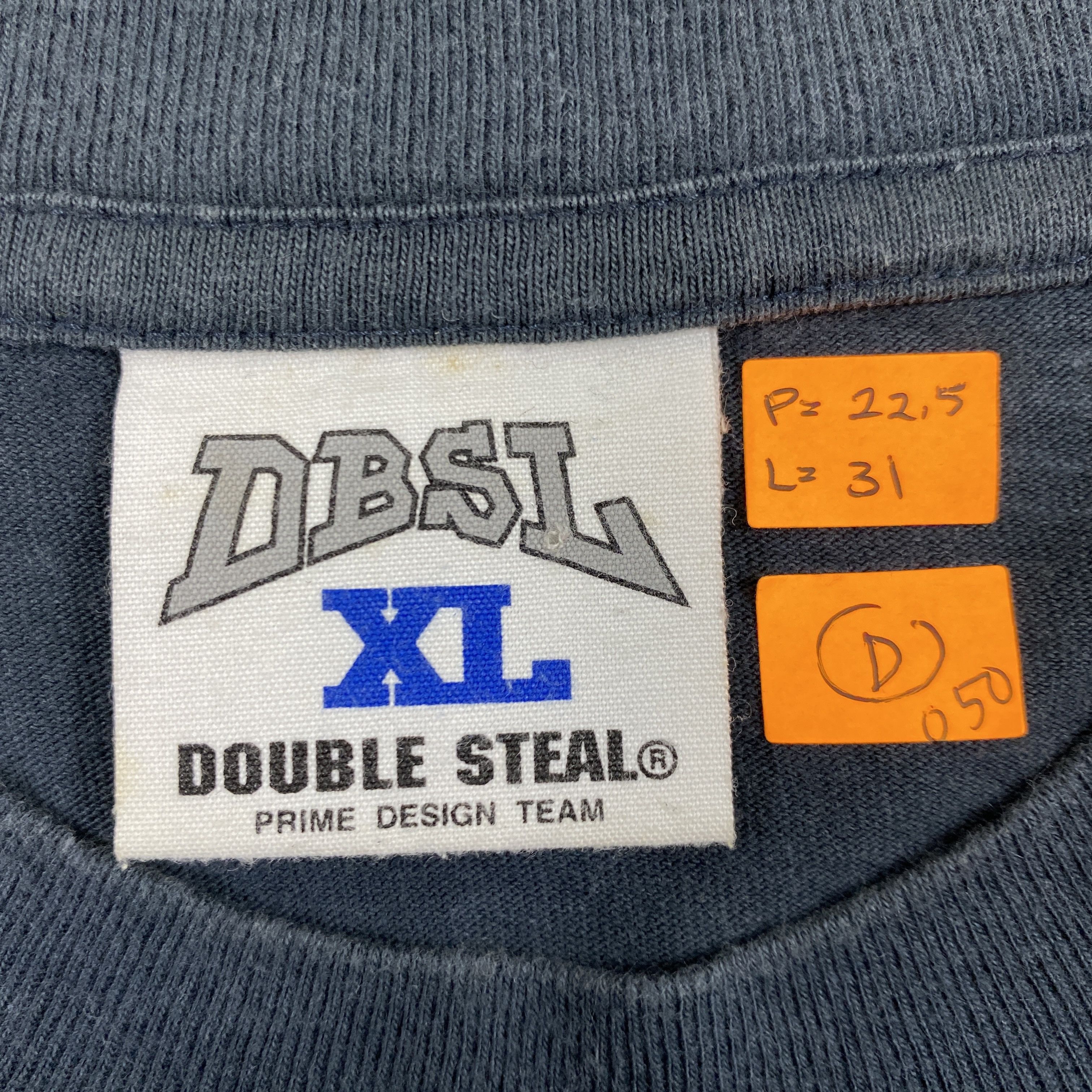 Japanese Brand Vintage Double Steal Large T-shirt -D050 Size US L / EU 52-54 / 3 - 3 Thumbnail