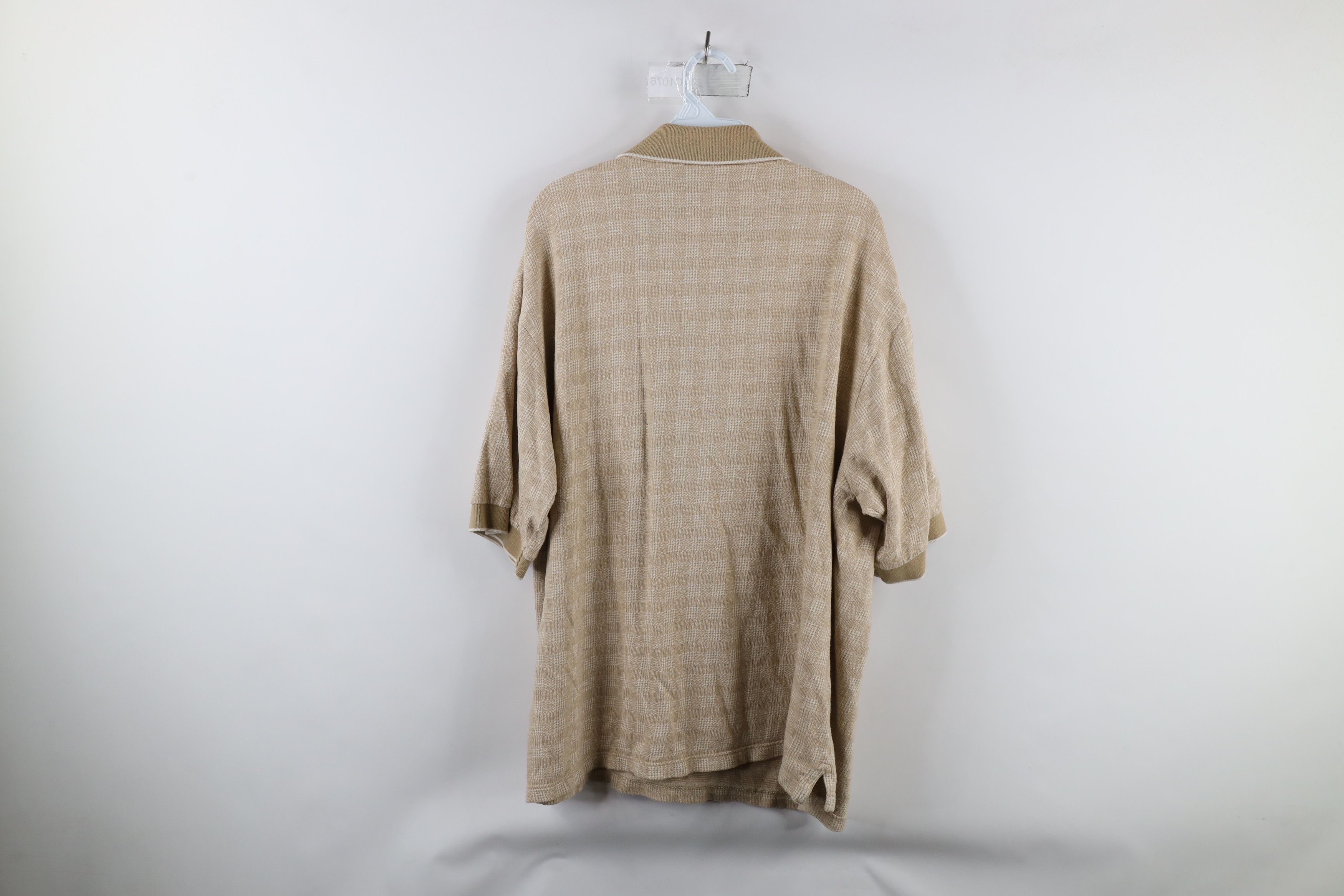 Vintage Vintage 90s Streetwear Houndstooth Collared Golf Polo Shirt Size US XL / EU 56 / 4 - 7 Thumbnail