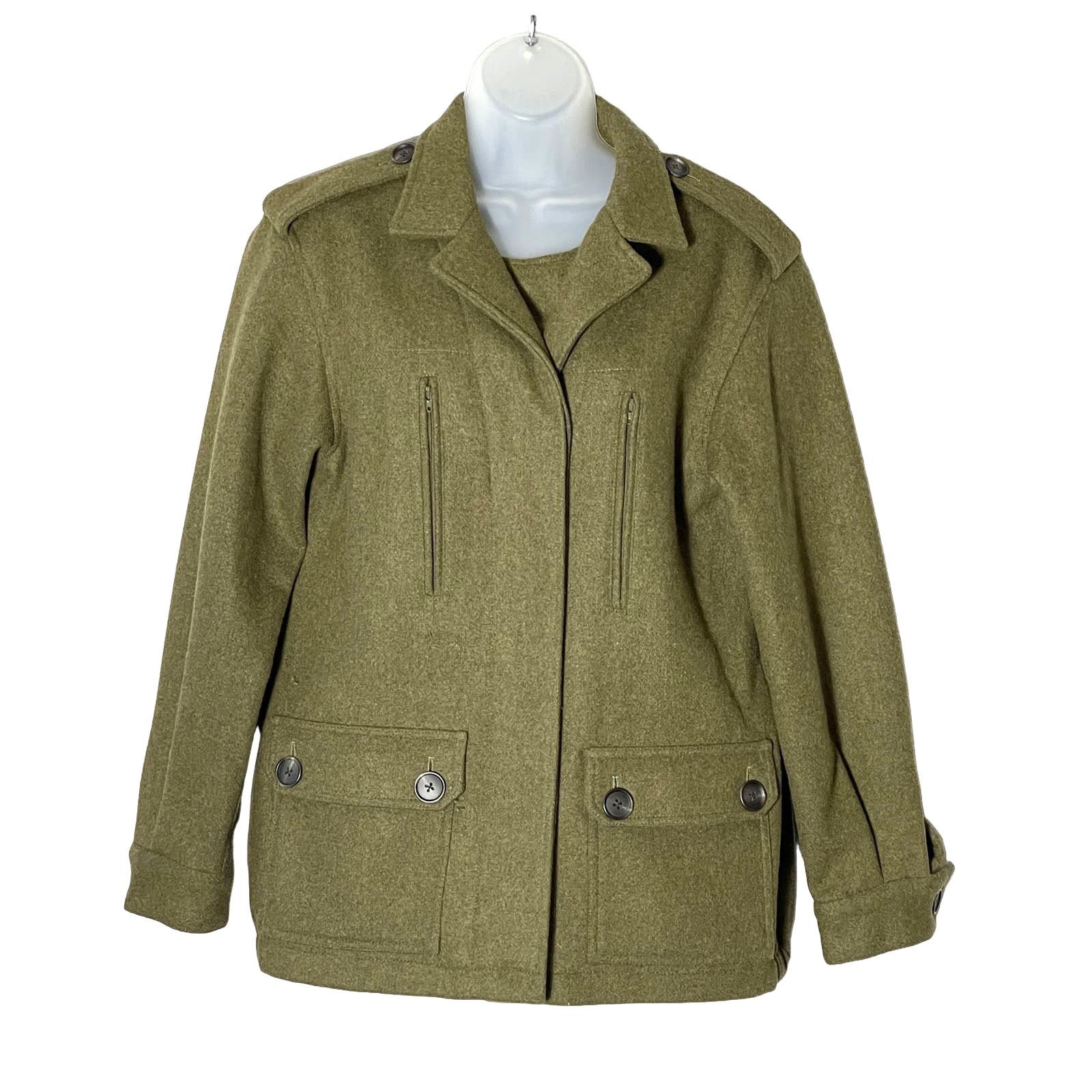 Richard Chai Richard Chai Love Wool Military Jacket Coat Size 6 WORN ONCE Size M / US 6-8 / IT 42-44 - 1 Thumbnail