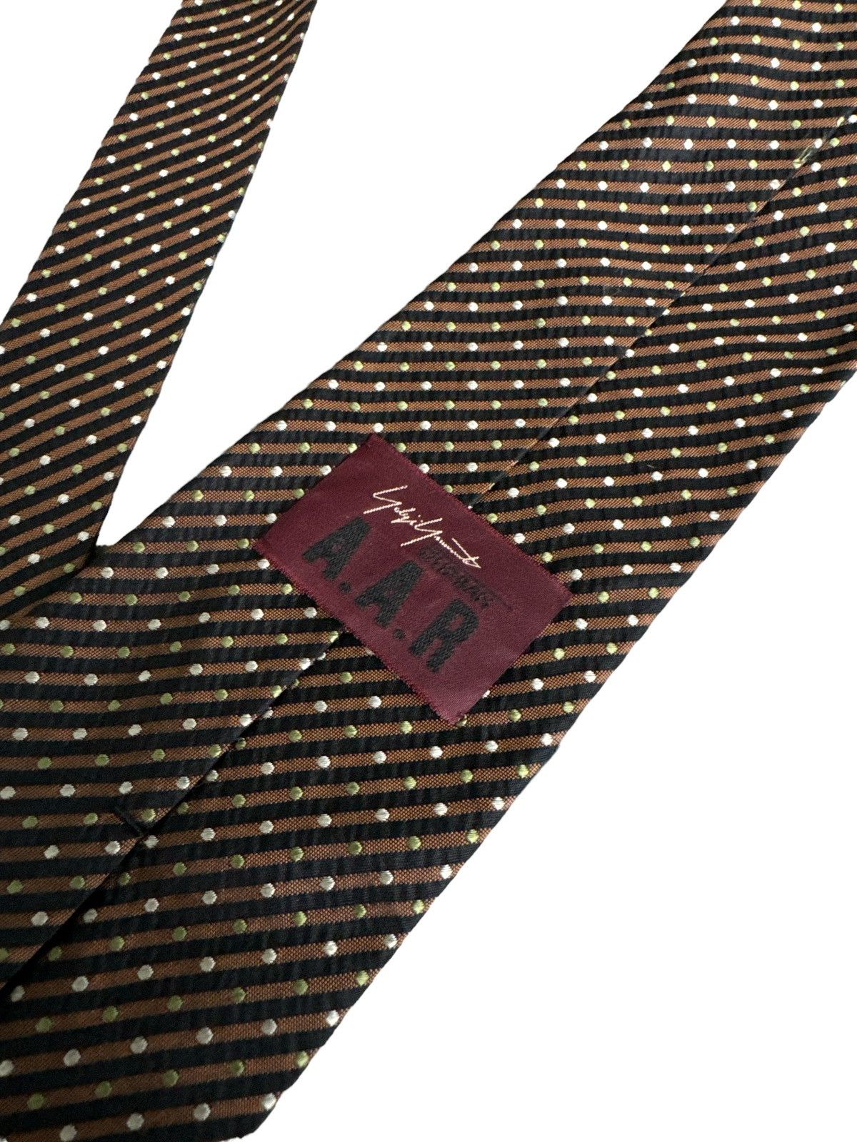 Yohji Yamamoto VINTAGE YOHJI YAMAMOTO A.A.R SILK NECK TIE Size ONE SIZE - 3 Thumbnail