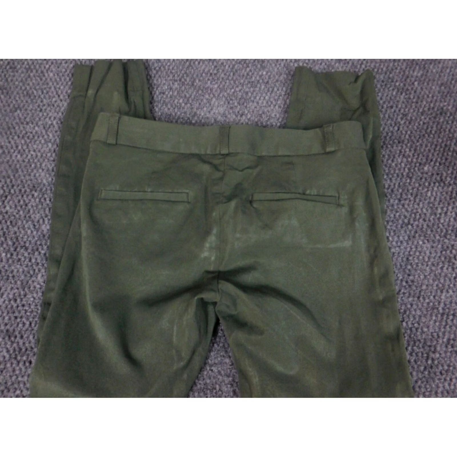 Banana Republic Banana Republic Sloan Chino Pants Womens 0P Petites Green 24in Inseam Crop StretchZipper Regular Straight Cotton Lyocell N/A Size 27" / US 4 / IT 40 - 7 Thumbnail