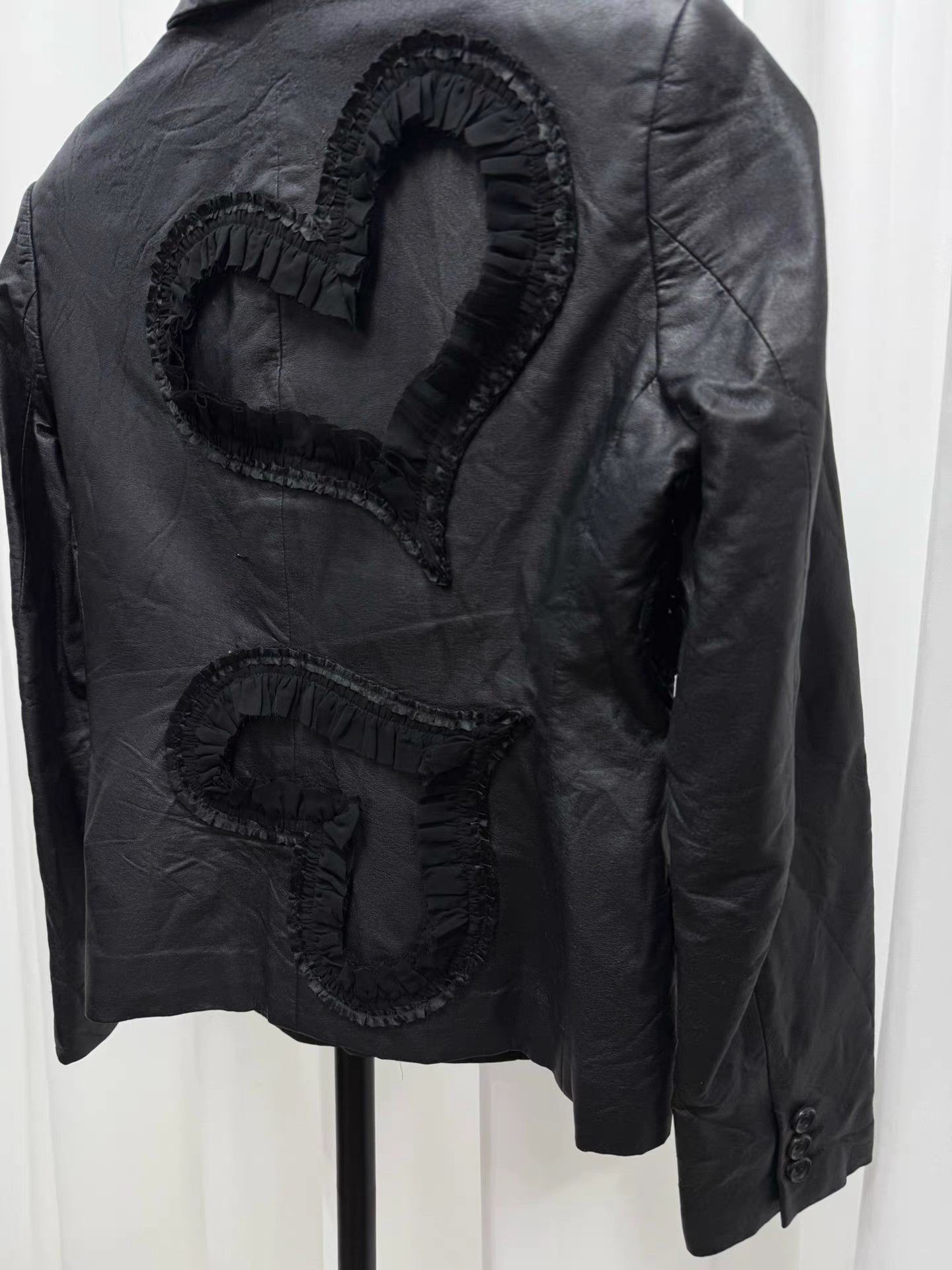 Comme des Garcons Comme des Garcons Heart Panel Leather Blazer K20 Size XS / US 0-2 / IT 36-38 - 7 Thumbnail