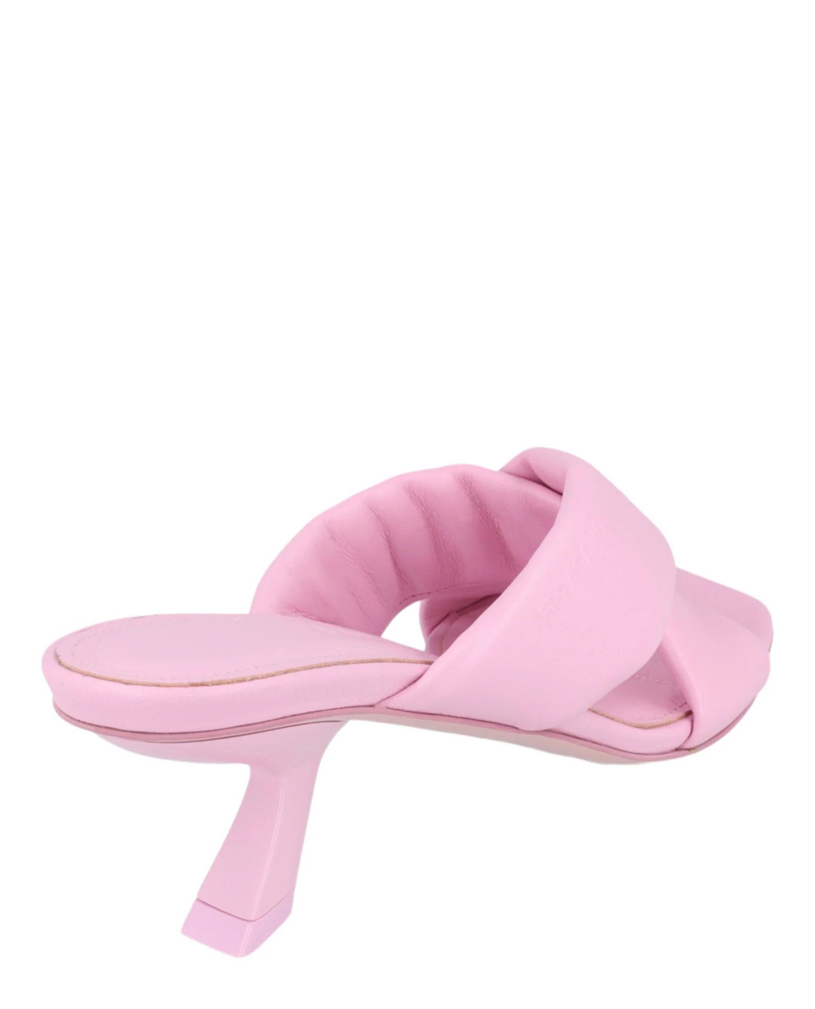Salvatore Ferragamo o1y0426 Geometric Heel Mules in Pink Size US 7.5 / IT 37.5 - 4 Thumbnail
