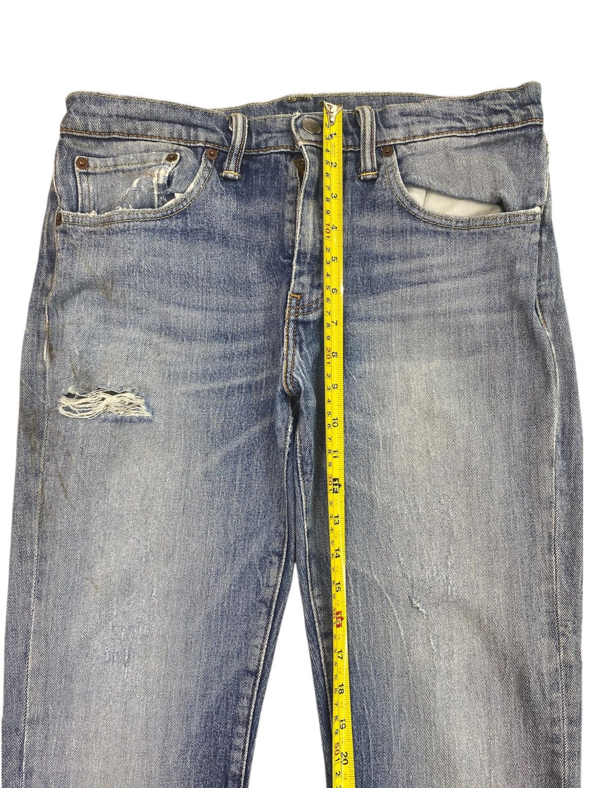 Levi's Levi’s Whiskers Faded Wash Style Straight Cut Jeans Size US 30 / EU 46 - 6 Thumbnail