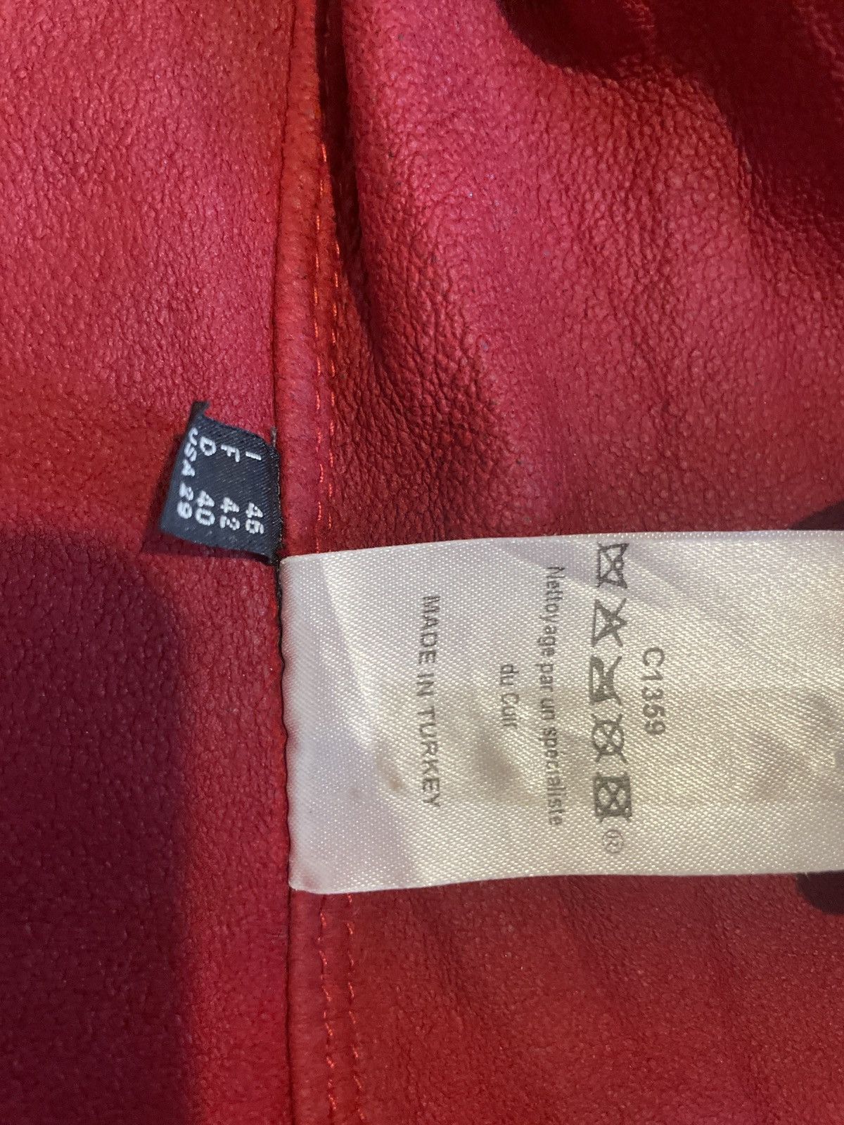 Marithe + Francois Girbaud Marithé + François Girbaud Red Lambskin Leather Jacket Size M / US 6-8 / IT 42-44 - 5 Thumbnail