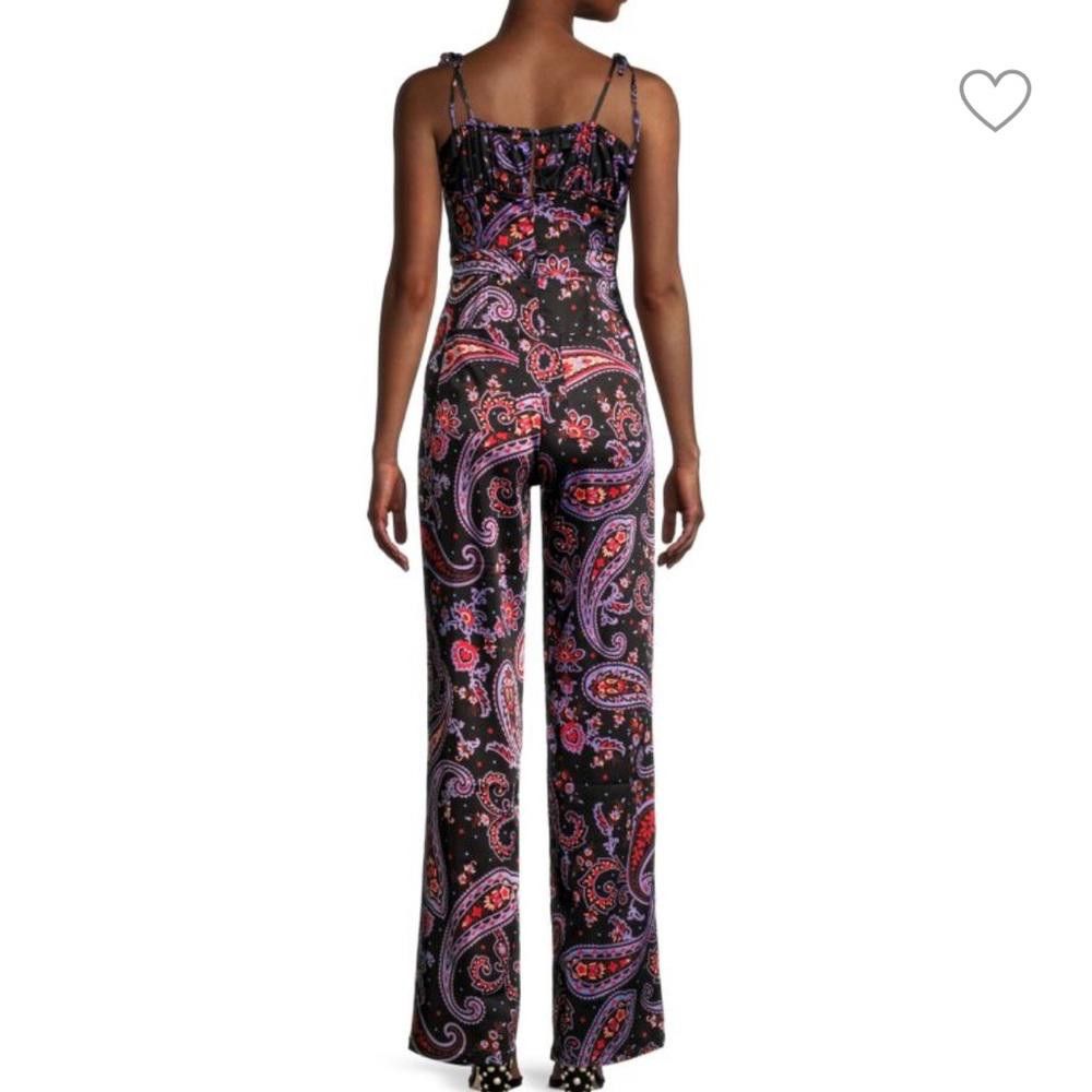 REVOLVE DANIELLE BERNSTEIN l Paisley-Print Ruched Jumpsuit 14 Size 36" / US 14 / IT 50 - 2 Thumbnail