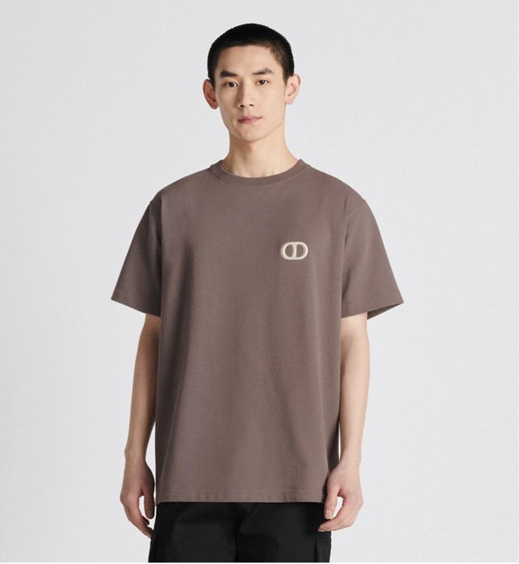 Dior o1w1db11024 CD Icon Relaxed-Fit T-Shirt in Brown Size US M / EU 48-50 / 2 - 4 Thumbnail