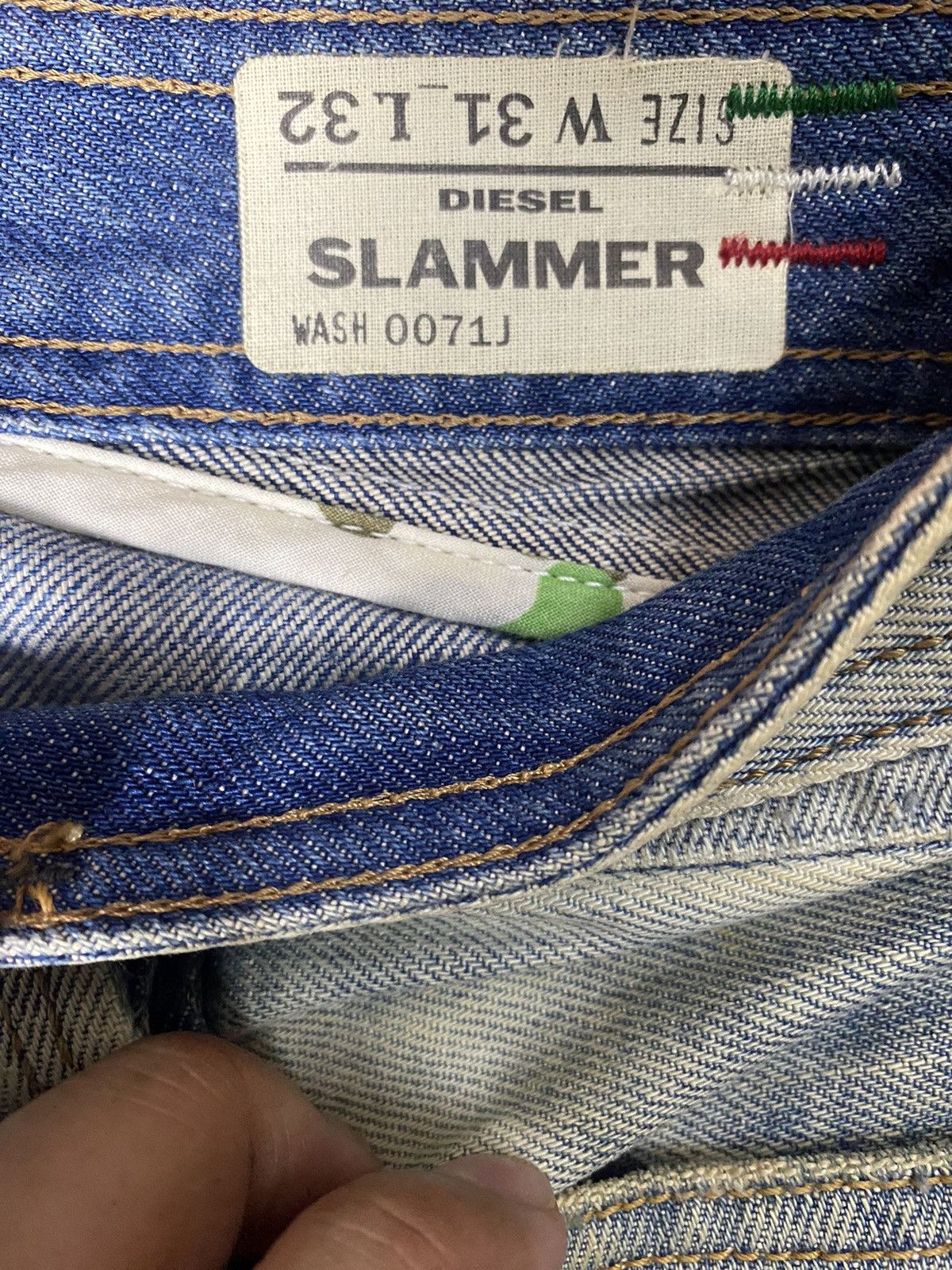 Diesel × Vintage Vintage Diesel Slammer Distressed Denim Size US 34 / EU 50 - 9 Thumbnail