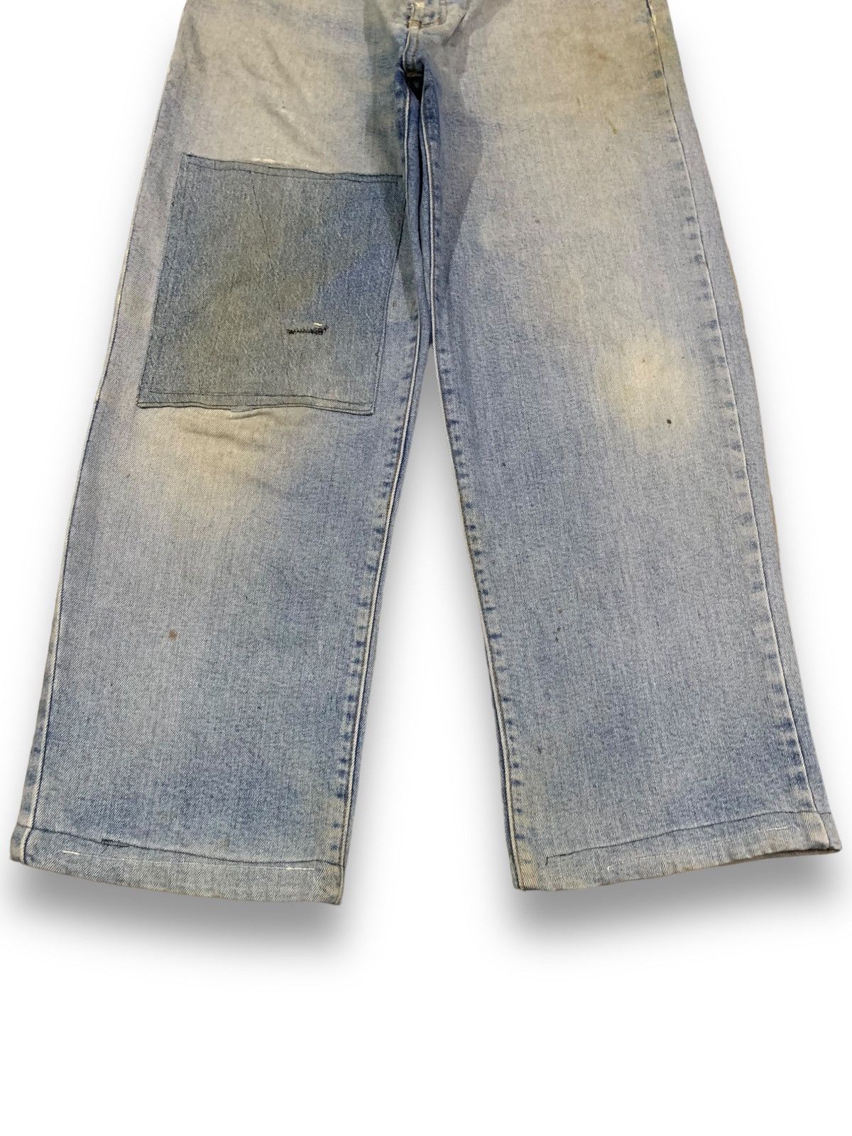 Polo Ralph Lauren × RRL Ralph Lauren Vintage Polo Club Baggy Rusty Mud Washed Patches Jeans Size US 31 - 7 Thumbnail