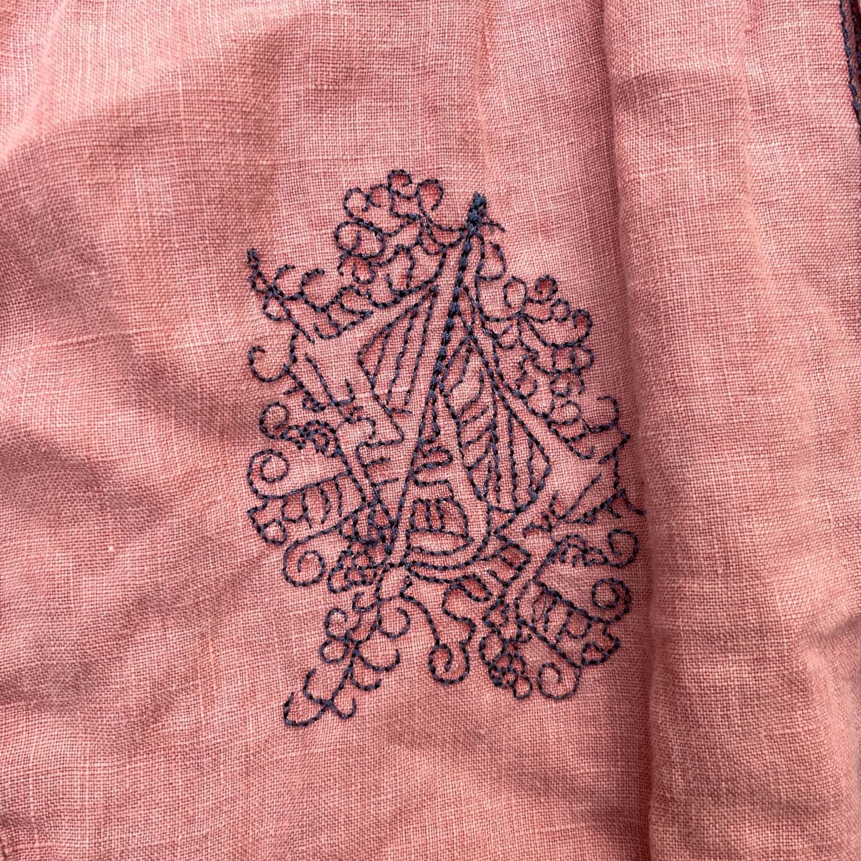 Pinko VINTAGE XCVI Jacket Womens L Pink Linen Embroidered Boho City Basic Short 3/4 Sleeve Seasonal Indoor/outdoor Size L / US 10 / IT 46 - 7 Thumbnail
