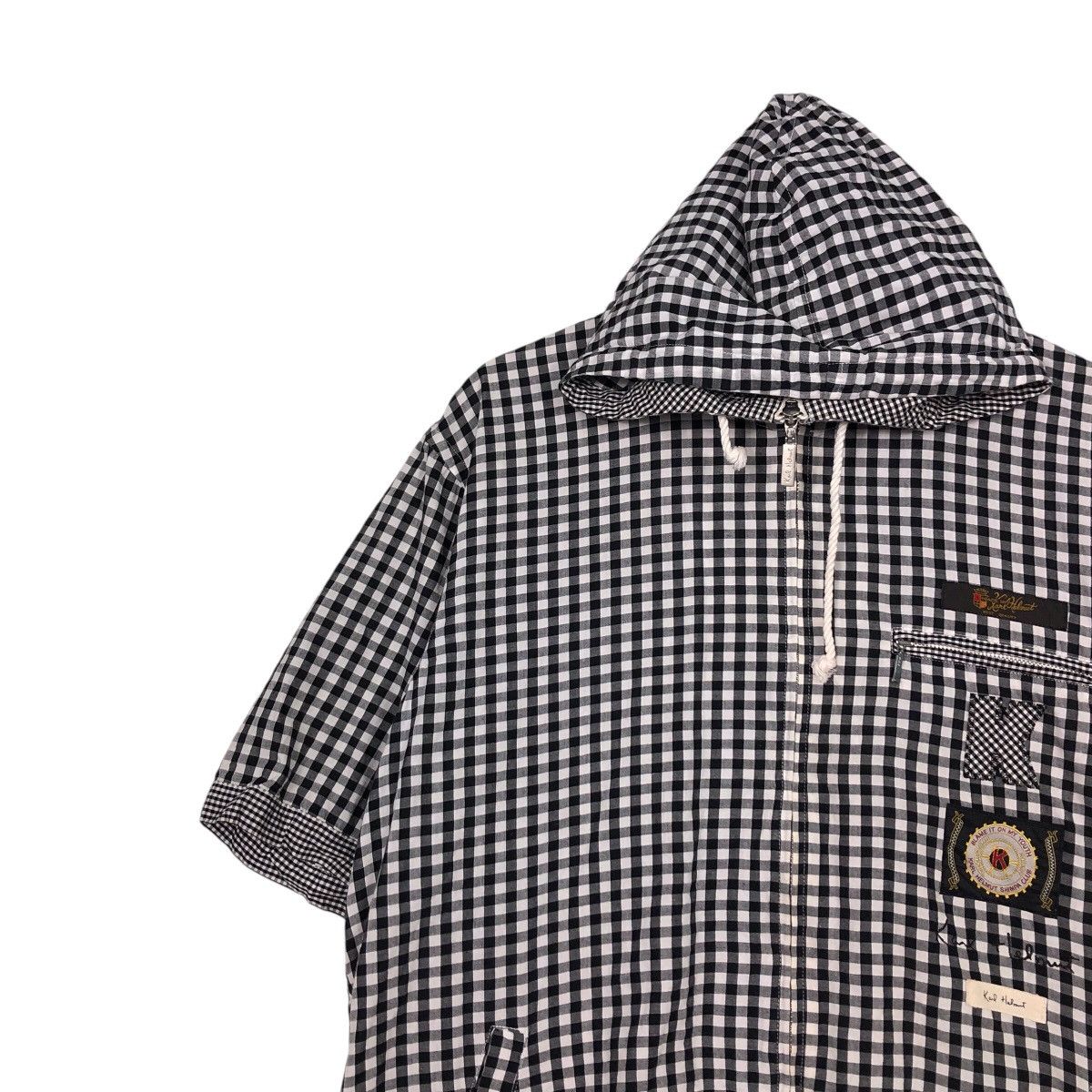 Japanese Brand 📌Vintage Karl Helmut Short Sleeve Hoodie Biker Jacket Size US L / EU 52-54 / 3 - 8 Thumbnail