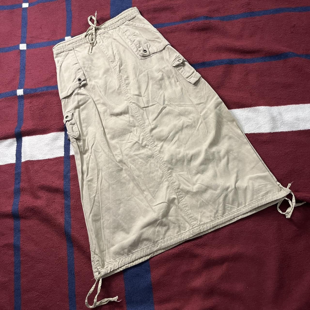 Other Y2k Details cargo khaki long midi skirt utility grunge Size 28" / US 6 / IT 42 - 1 Thumbnail