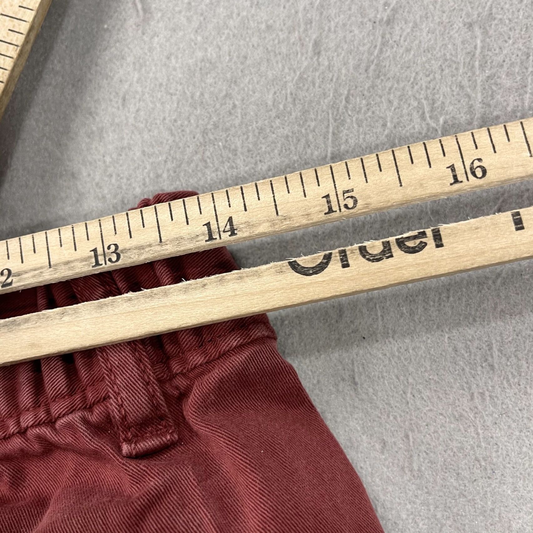 Vintage Bear Bottom Pants Mens Medium Red Stretch Chino Pant Tapered Casual Preppy City Size US 31 - 6 Thumbnail