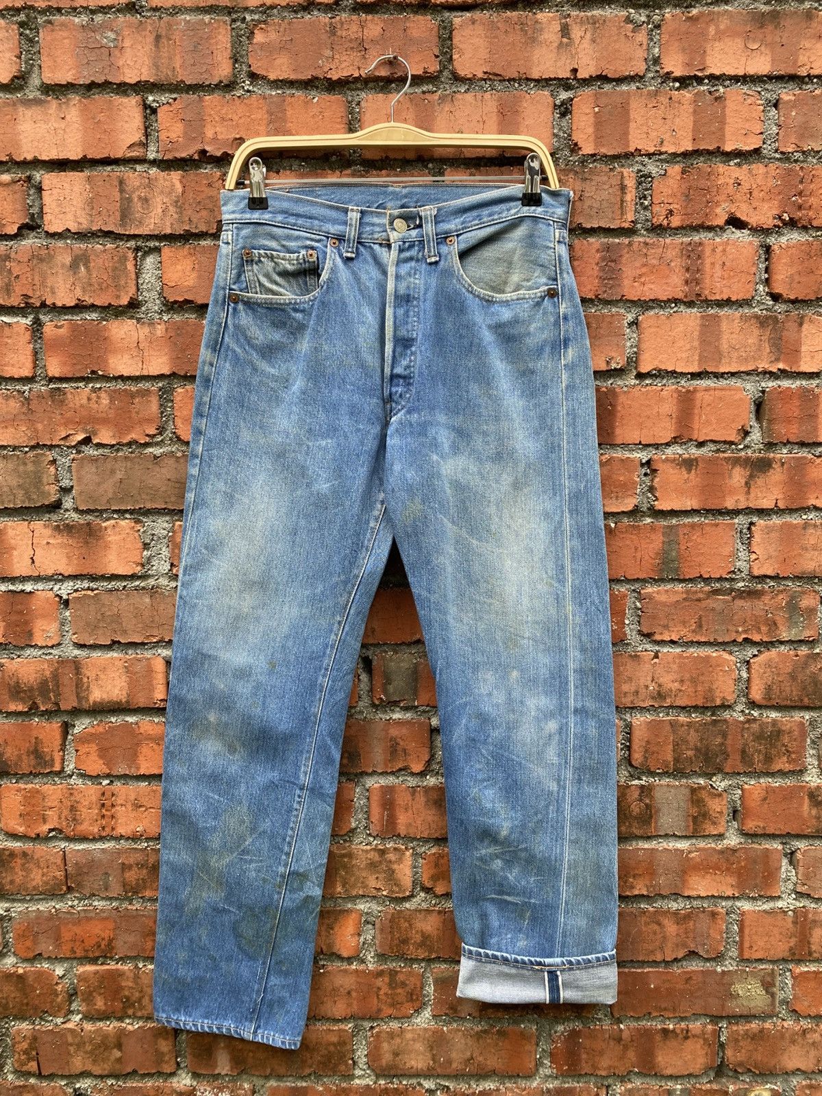 Levi's Vintage Clothing W31x31 Vintage levi's 501 redline dirt faded made in USA Size US 31 - 1 Thumbnail