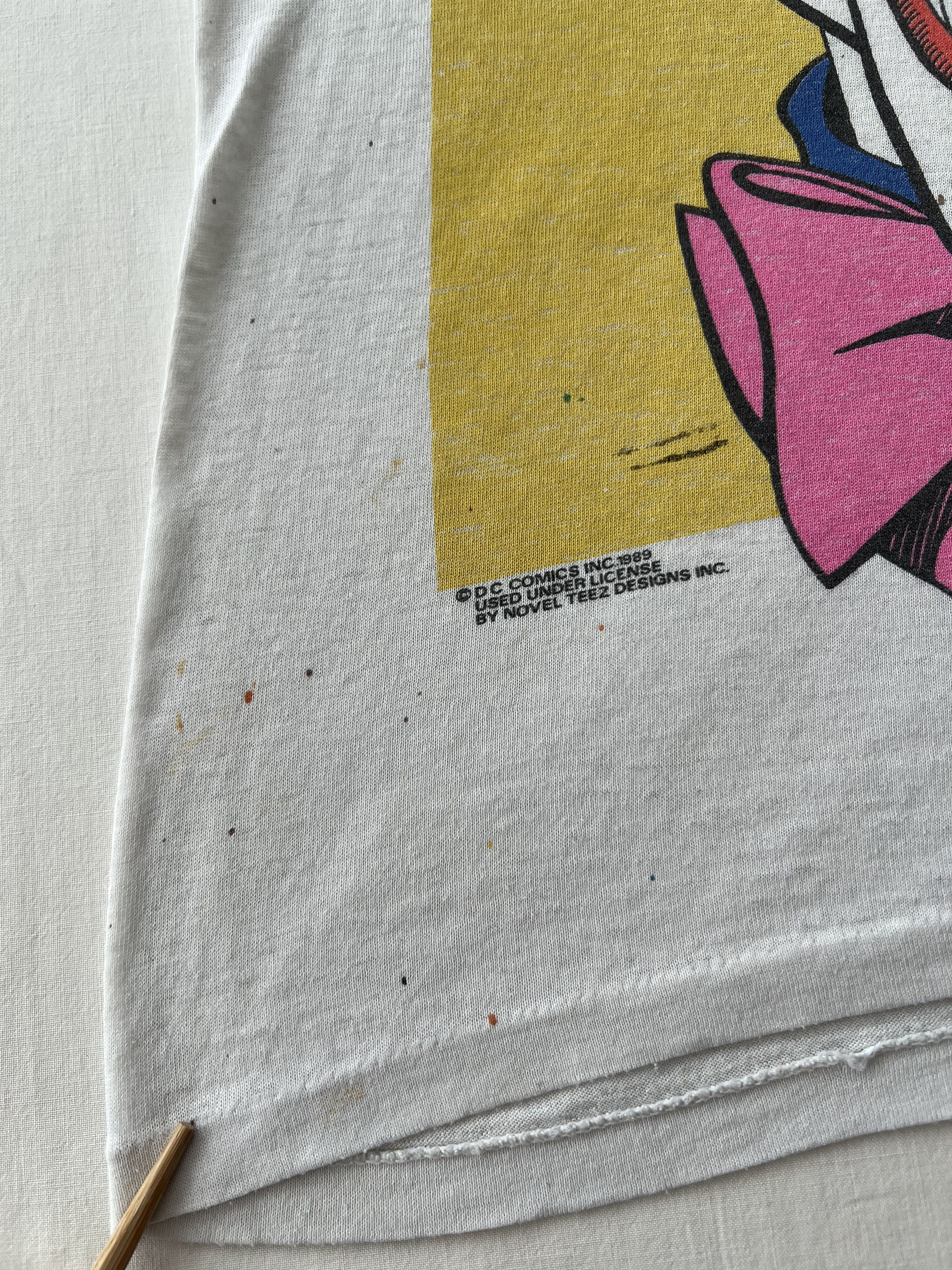 DC Comics Vintage 1989 Joker Batman DC Comics White T-shirt Size US M / EU 48-50 / 2 - 8 Thumbnail