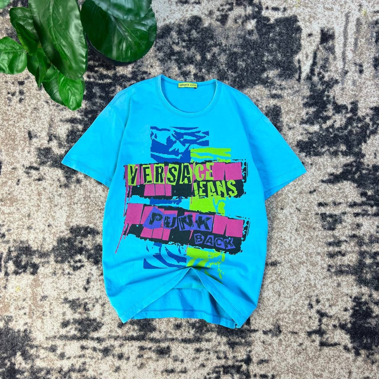 Versace Jeans Couture Versace Jeans Couture Luxury Y2K Big Logo T-Shirt 1TS102 Size US M / EU 48-50 / 2 - 1 Thumbnail